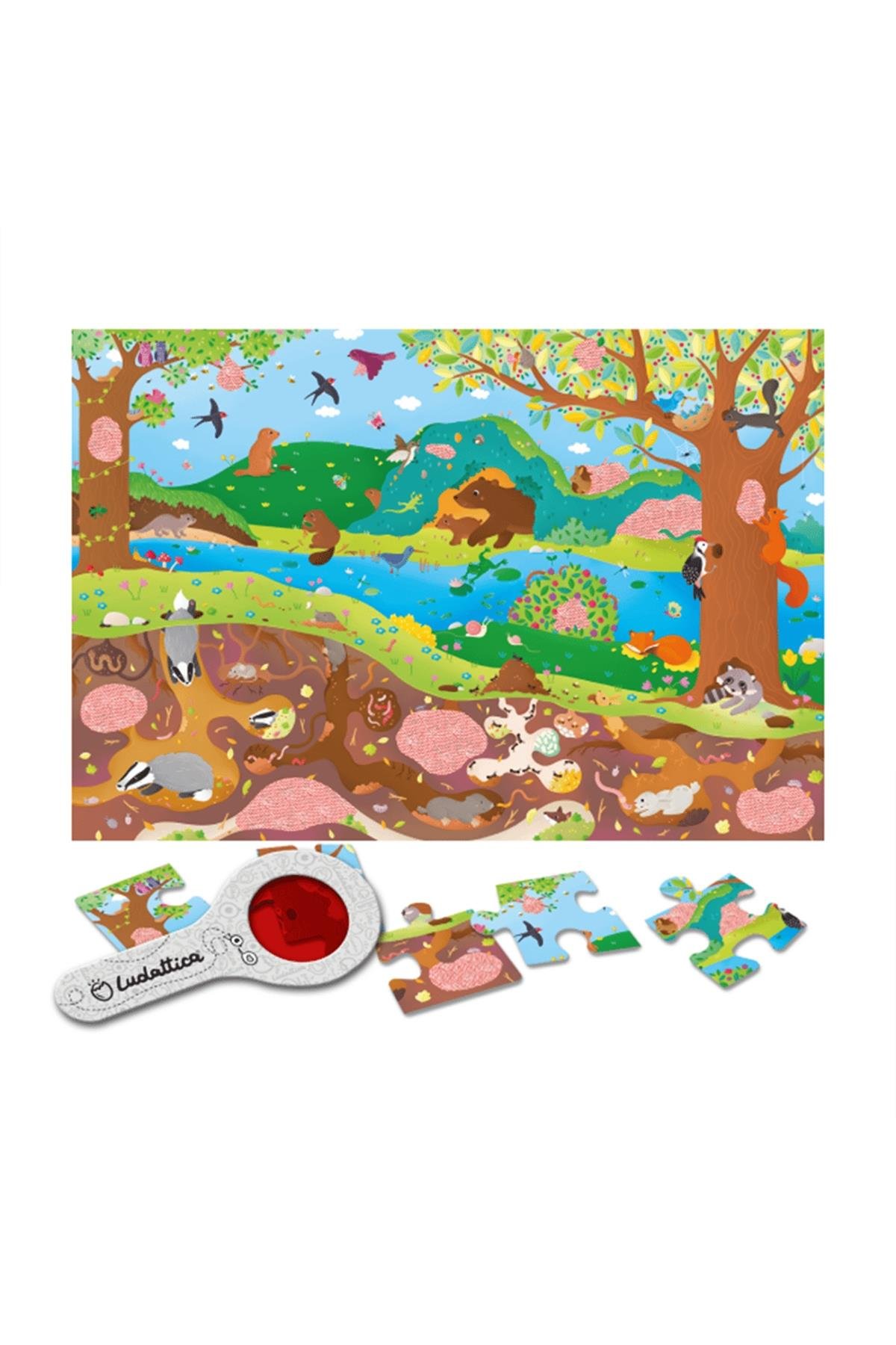 Saklı Puzzle - Yerin Altında Çok Renkli