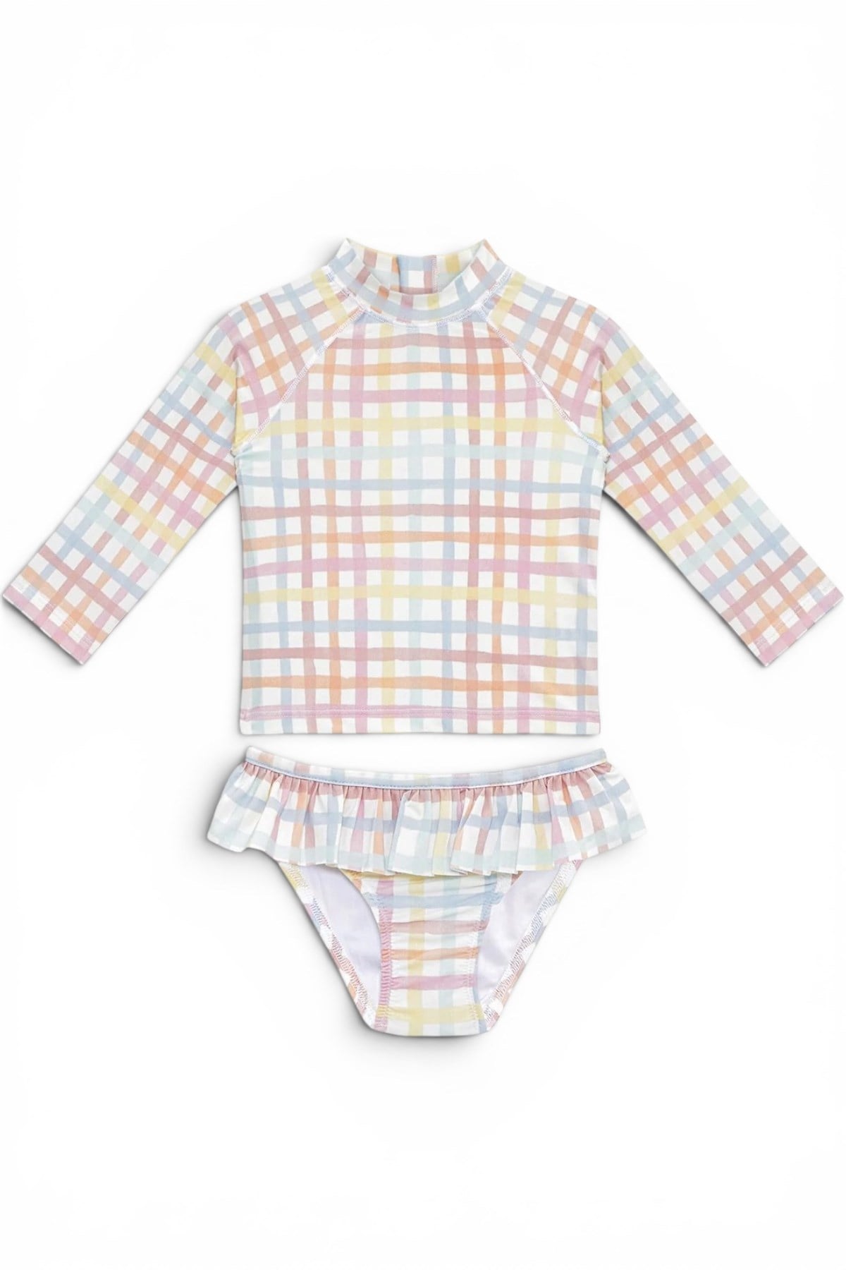 Sand Mother Girls Set - Rainbow Gingham Çok Renkli