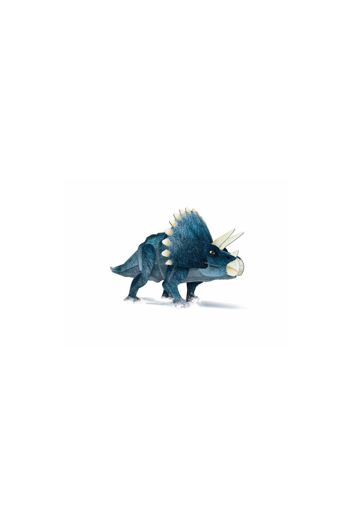 Sassi /3D TRICERATOPS - BOOK AND 3D MODEL Çok Renkli
