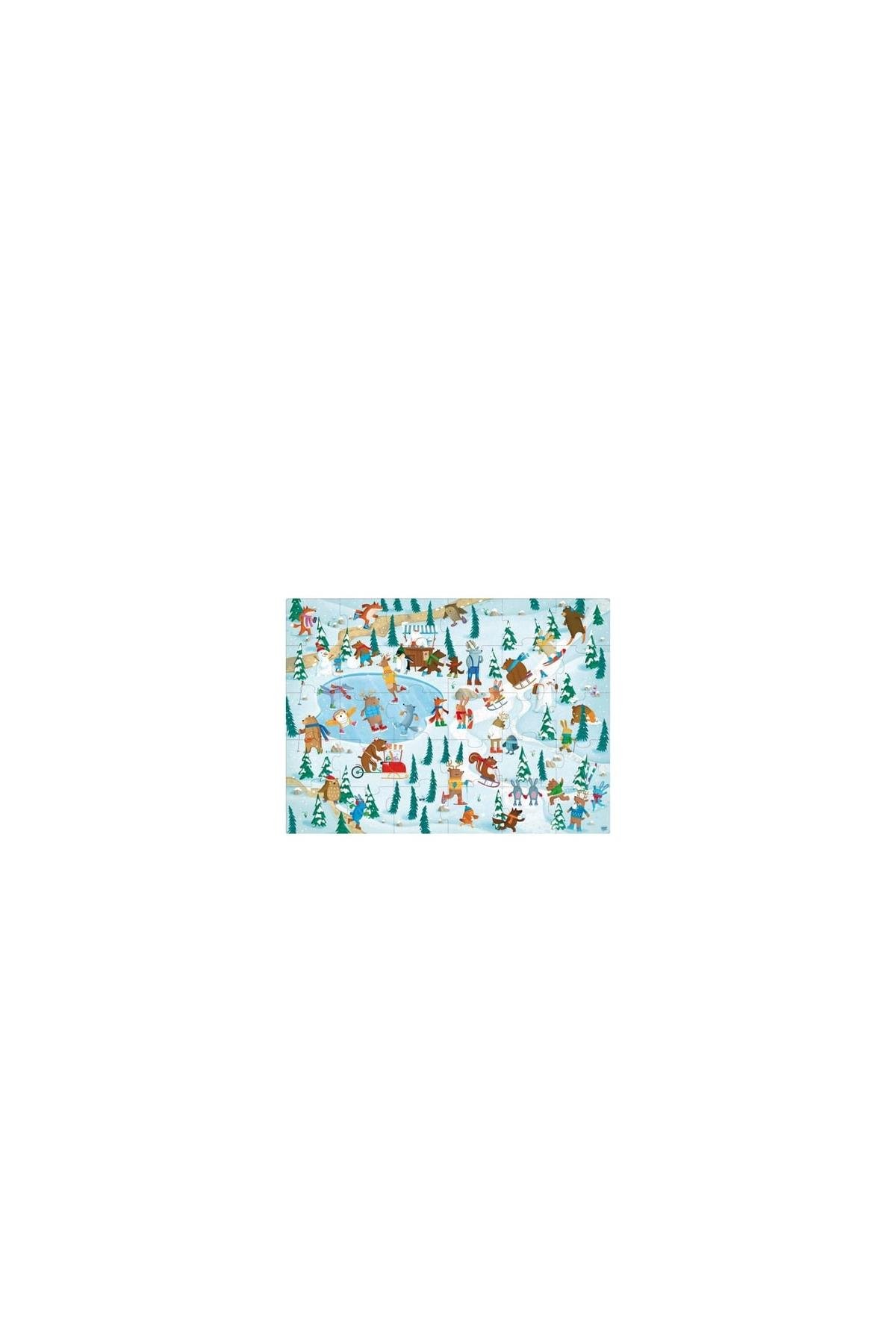 Sassi /ANIMALS ON ICE GIANT PUZZLE Çok Renkli