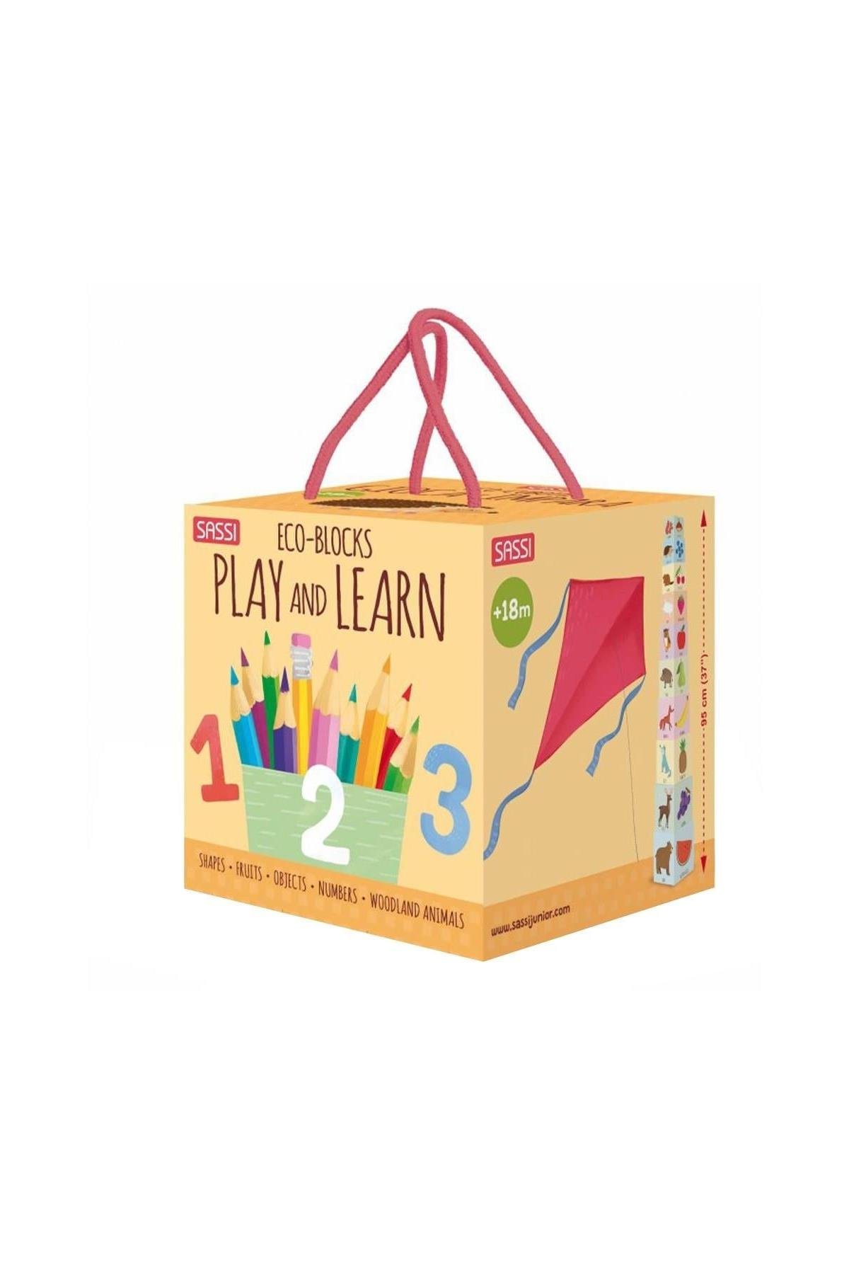 Sassi /ECO BLOCKS - PLAY AND LEARN Çok Renkli