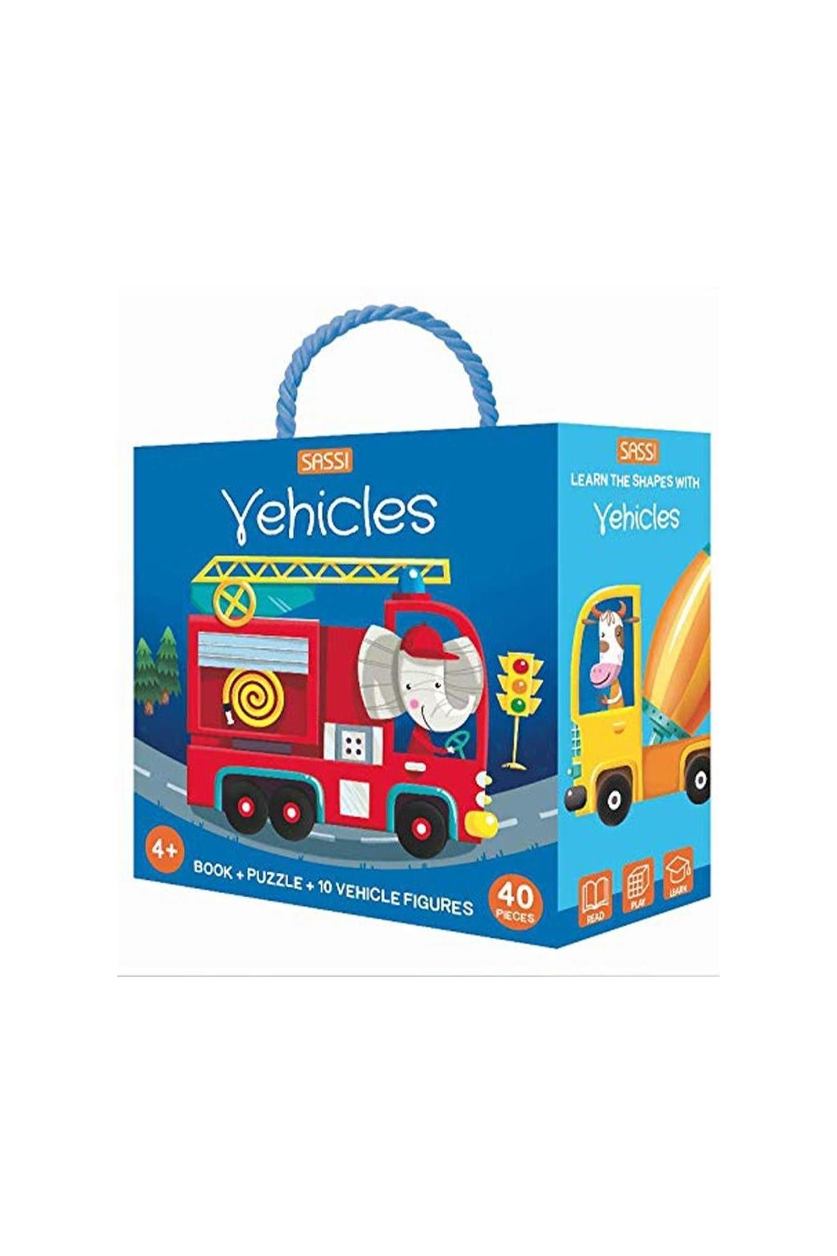 Sassi /LEARN SHAPES WITH VEHICLES Çok Renkli