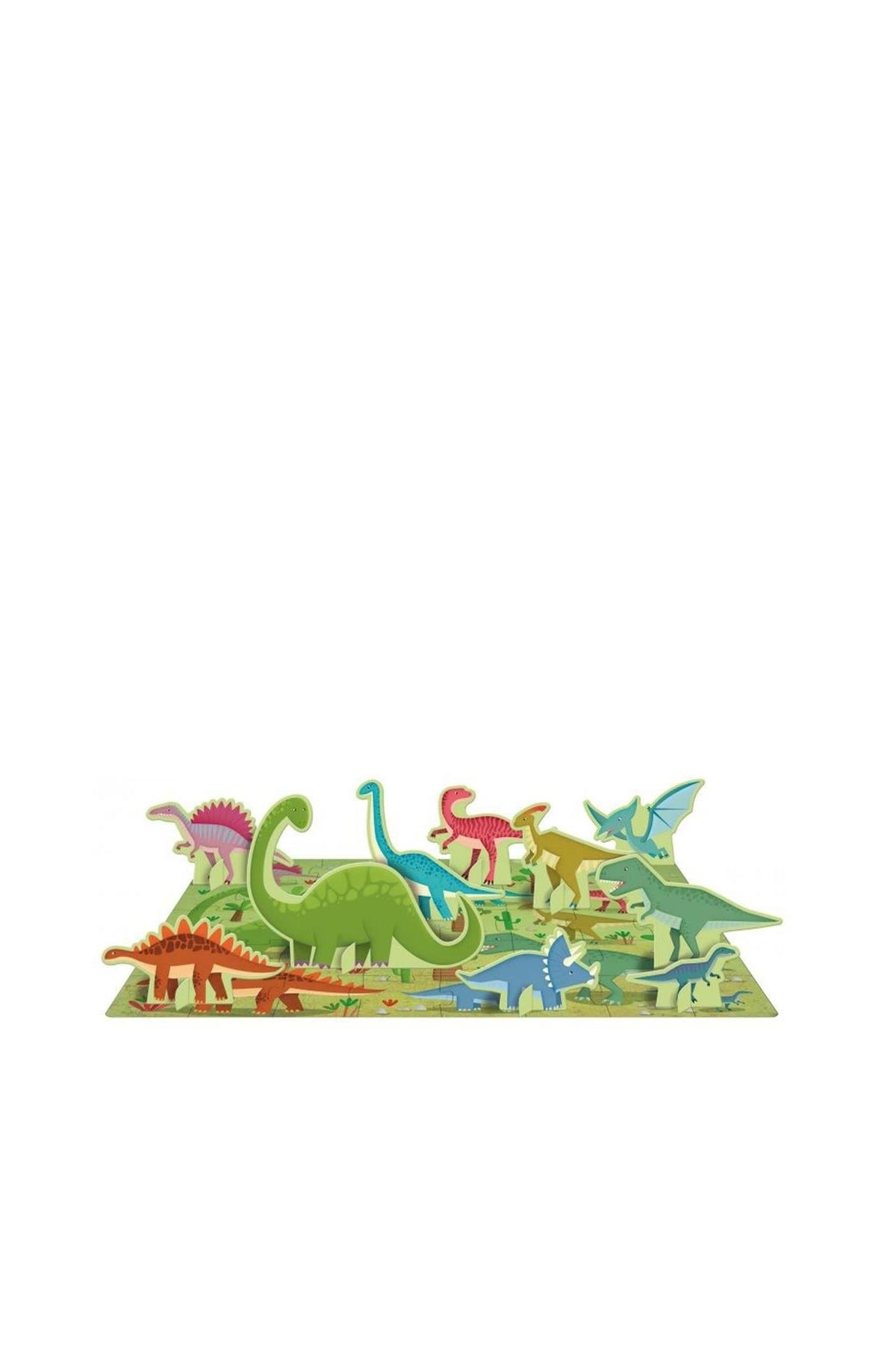 Sassi /LEARN THE WORDS WITH DINOSAURS Çok Renkli