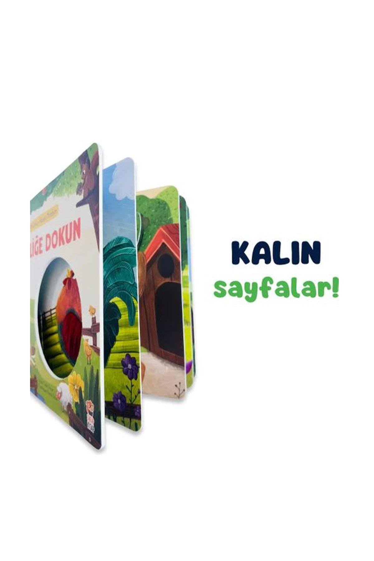Sincap Kitap / İlk Dokun Hisset Kitabım Çiftliğe Dokun Çok Renkli