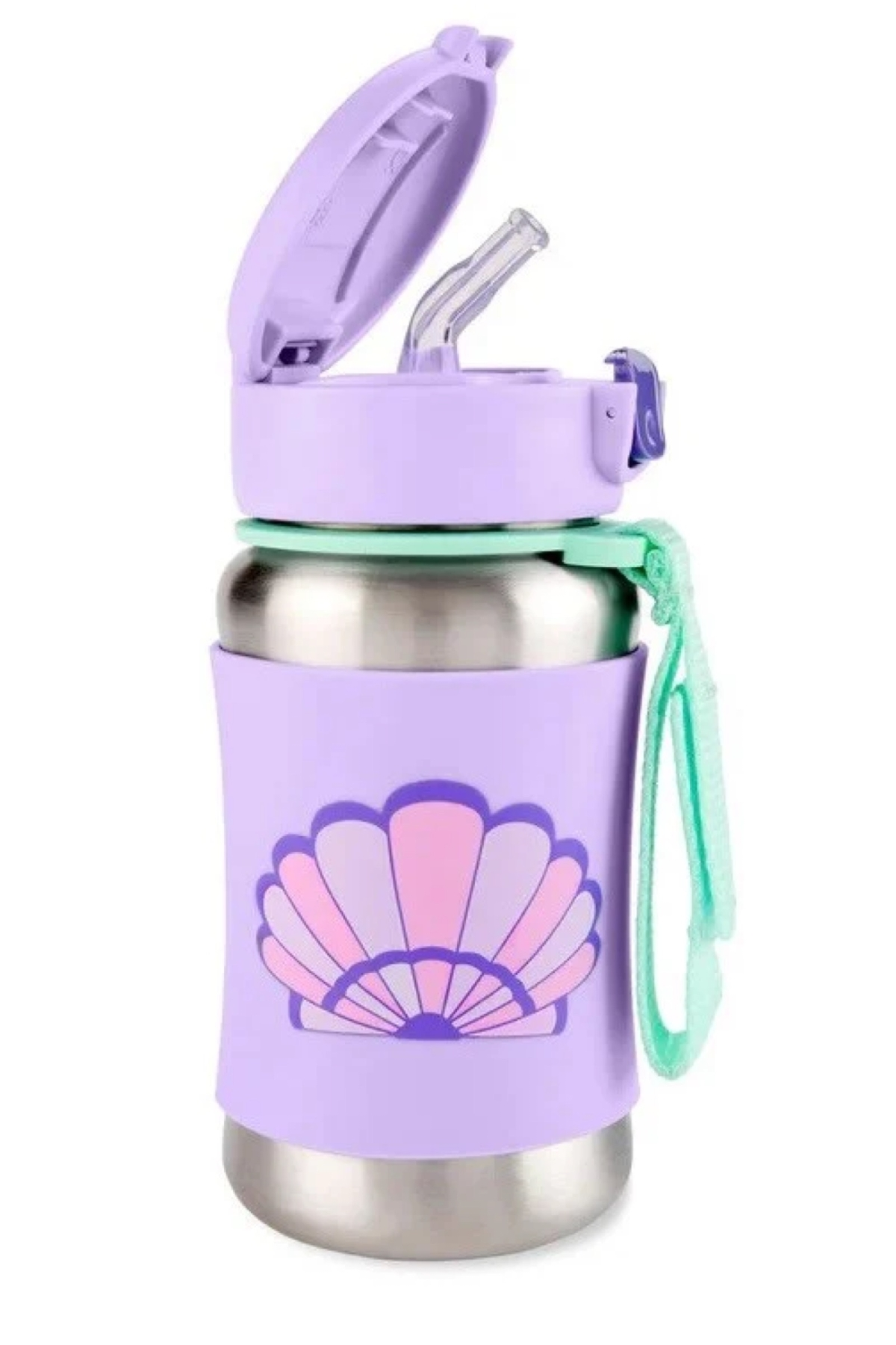 Skip Hop Spark Style Pipetli Paslanmaz Çelik Suluk Deniz Kabuğu Çok Renkli