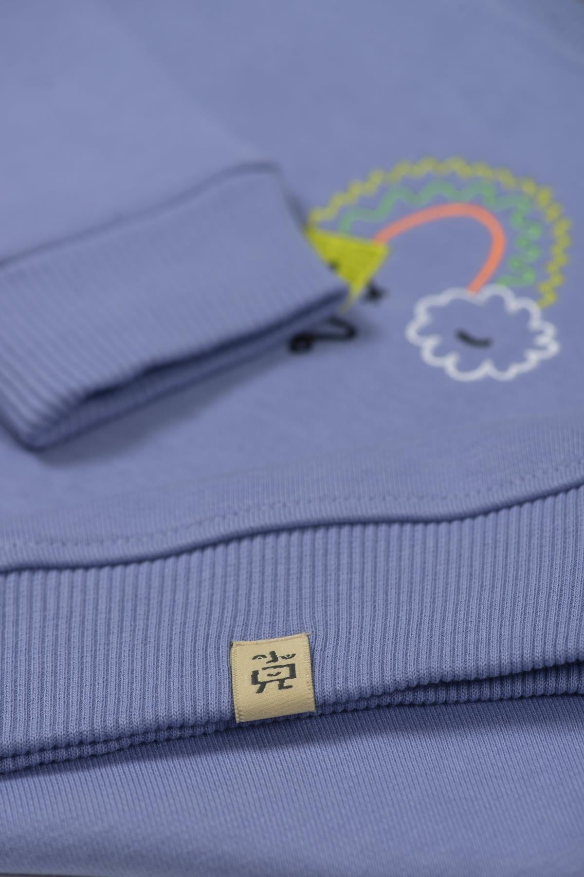 SQUARE WITH CLOUD SWEATSHIRT Lila