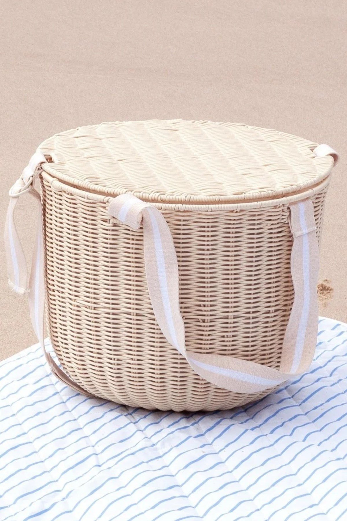 Sunnylife / Termoslu Piknik Sepeti Rattan Çok Renkli