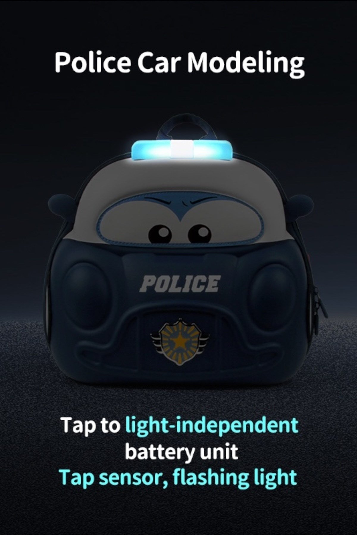 Supercute Police Car Sırt Çantası Çok Renkli