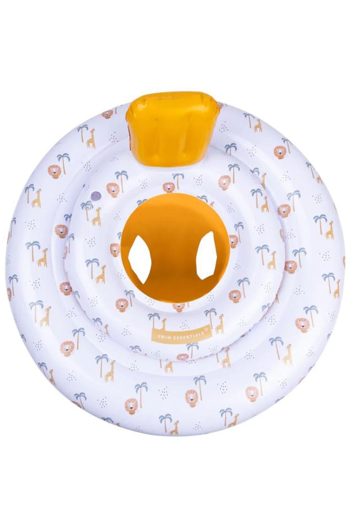 Swim Essentials Jungle Bebek Sırt Destekli Yüzme Simidi 0-1 Yaş Çok Renkli