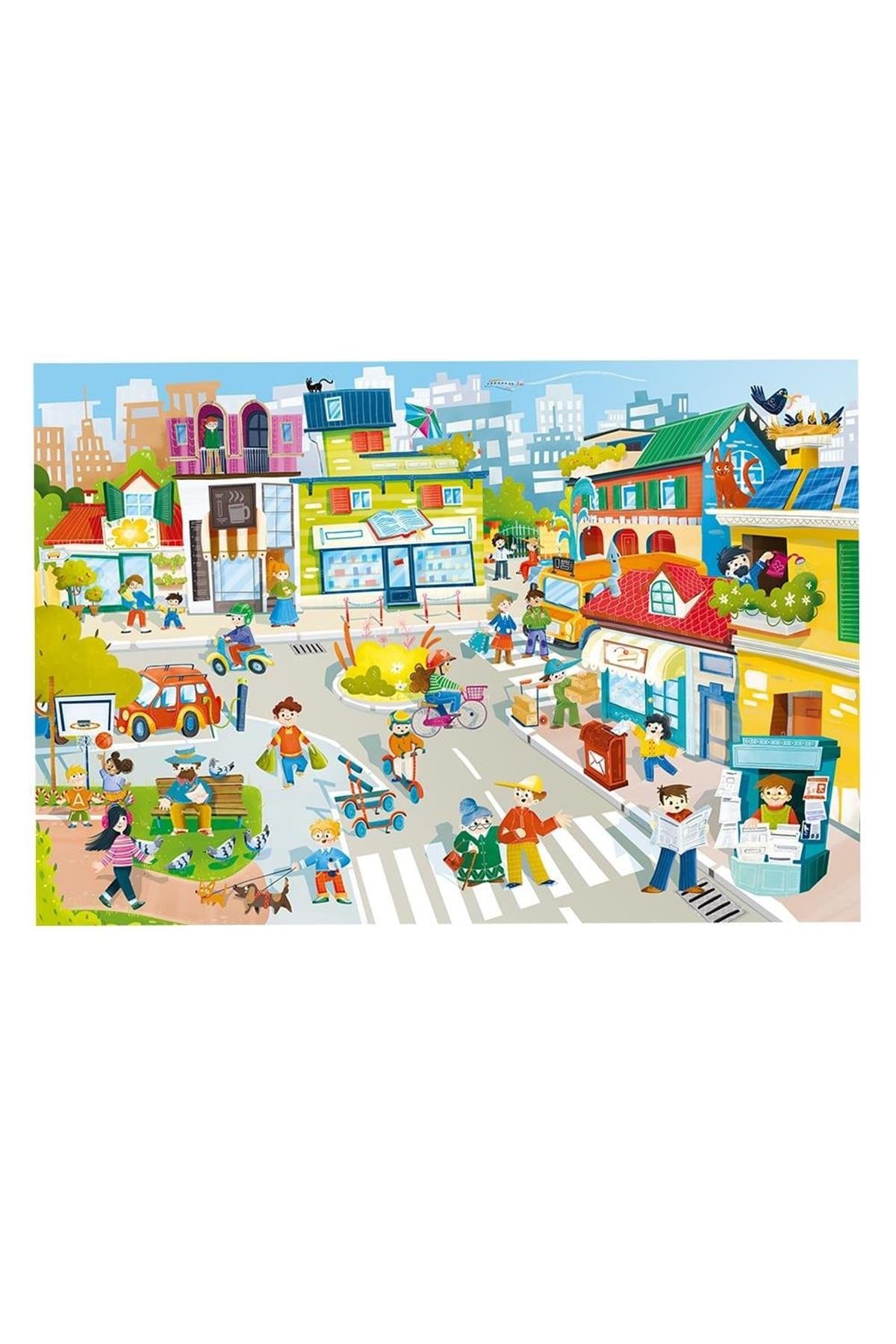 The Eco Friendly City - Giant Puzzle Çok Renkli