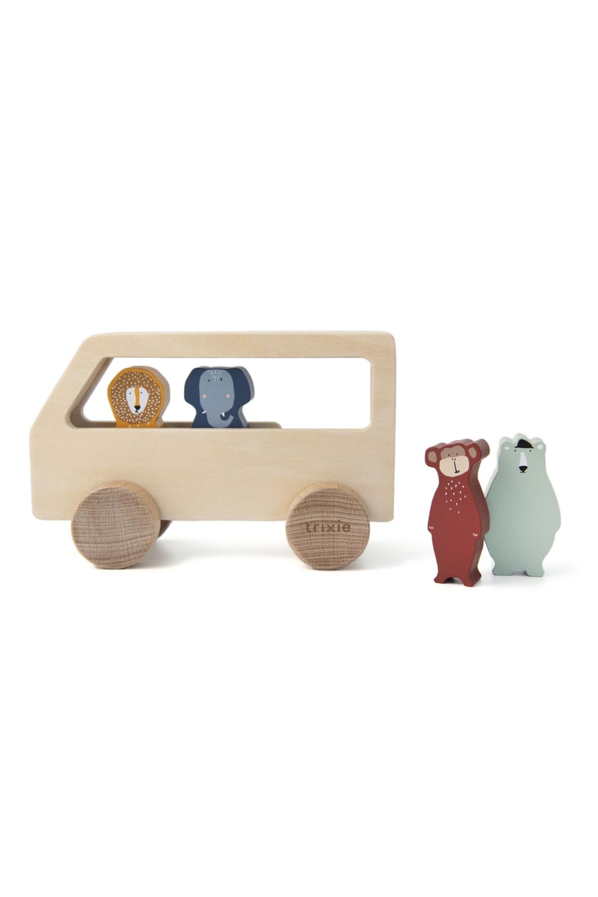 TRIXIE - WOODEN ANIMAL BUS Çok Renkli