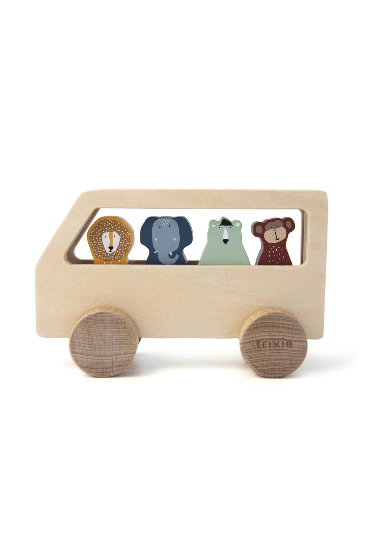 TRIXIE - WOODEN ANIMAL BUS Çok Renkli
