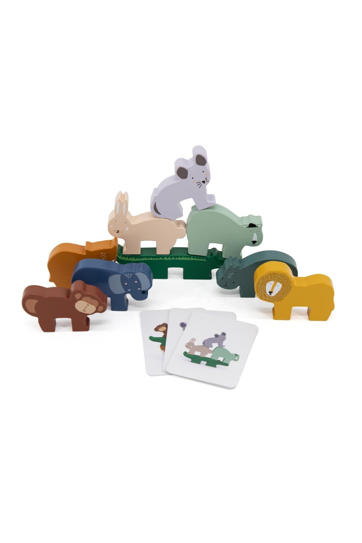 TRIXIE - WOODEN ANIMAL STACKING GAME Çok Renkli
