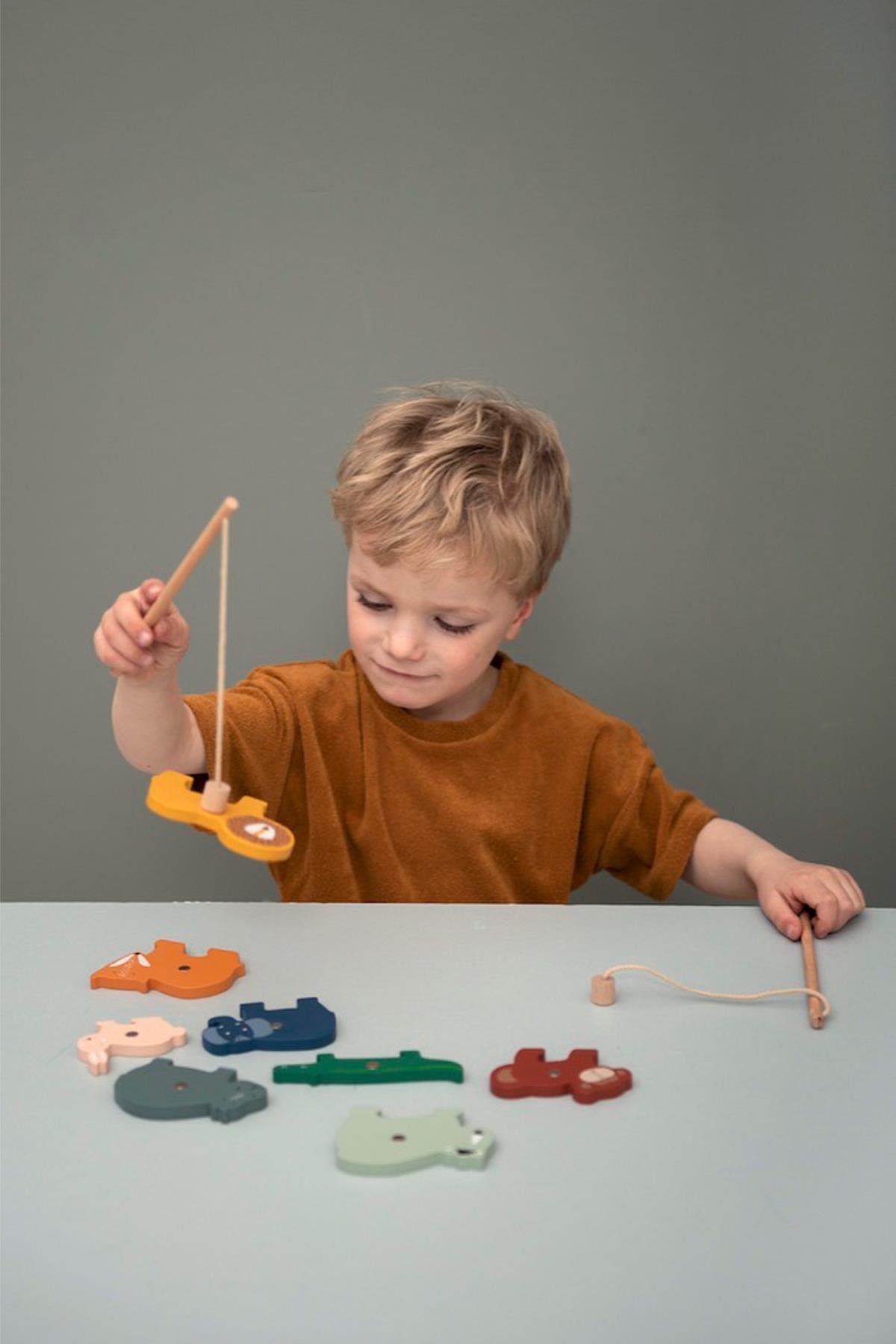 TRIXIE - WOODEN FISHING GAME Çok Renkli