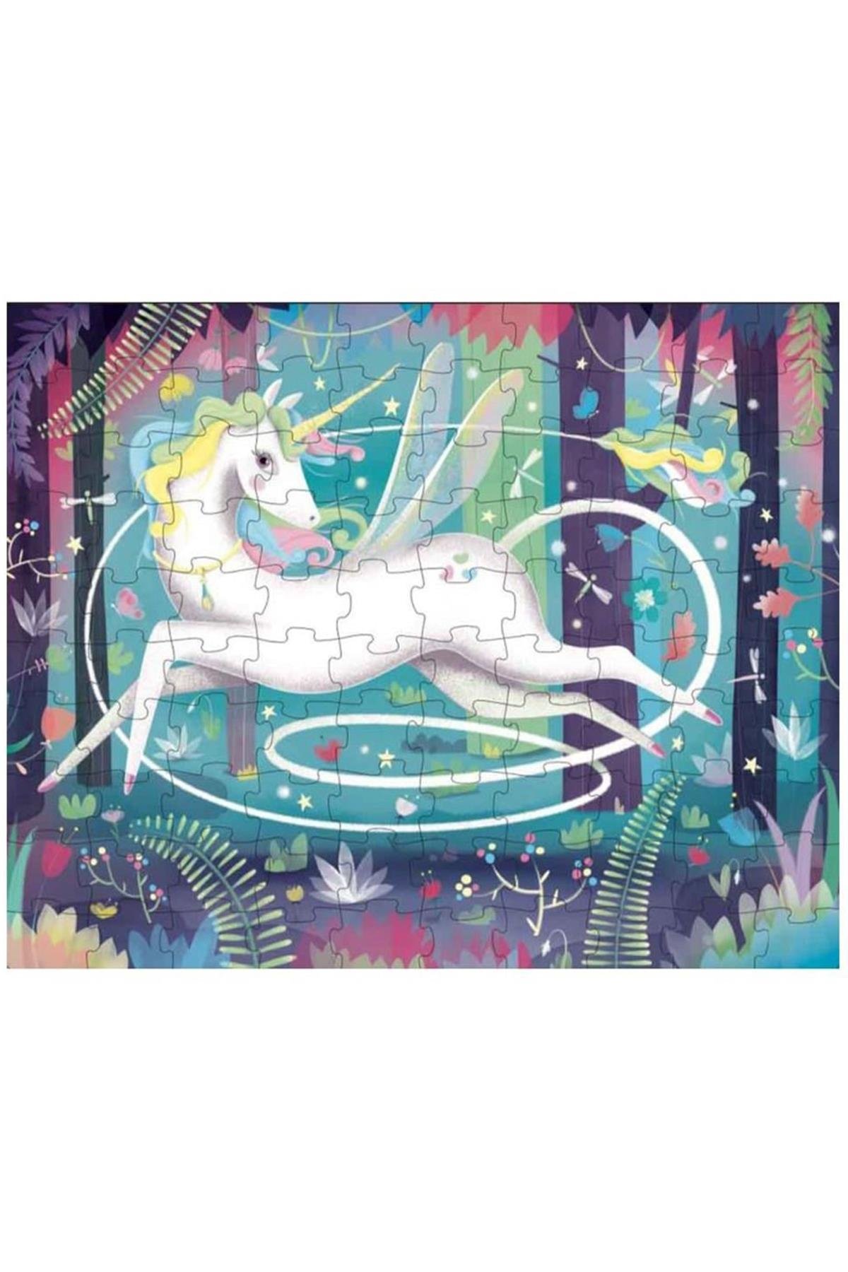Unicorn - Book And Puzzle Çok Renkli