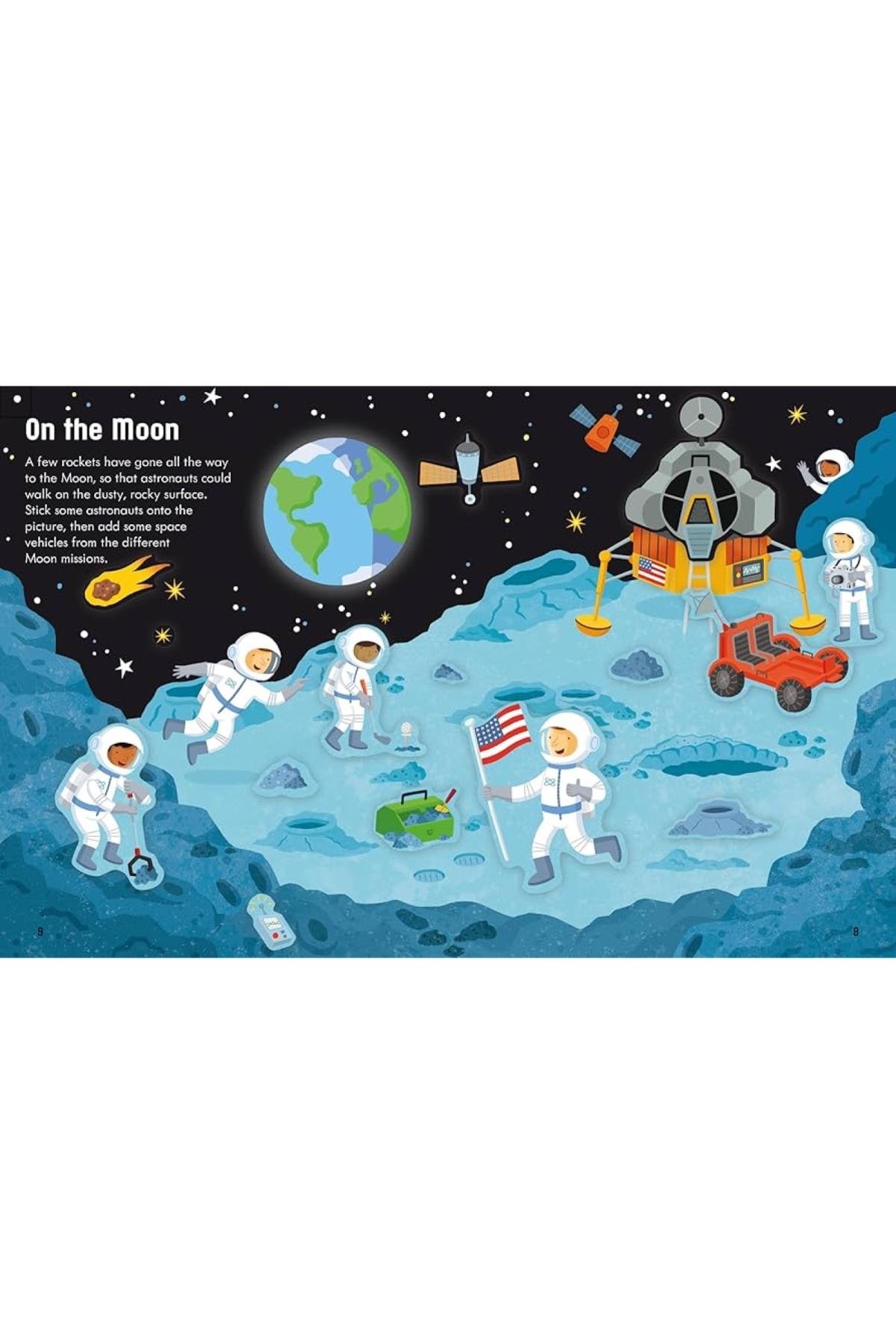 Usborne /First Sticker Book Space Çok Renkli