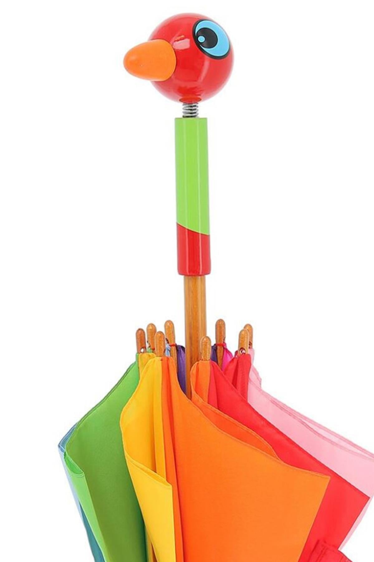 Vilac - Bird umbrella - Kuş Şemsiye Çok Renkli