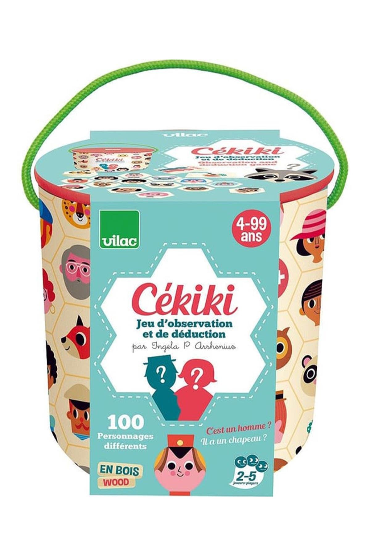 Vilac - Cékiki Observation and Deduction Games - Gözlem ve Çıkarım Oyunu - Ingela P.Arrhenius Çok Renkli