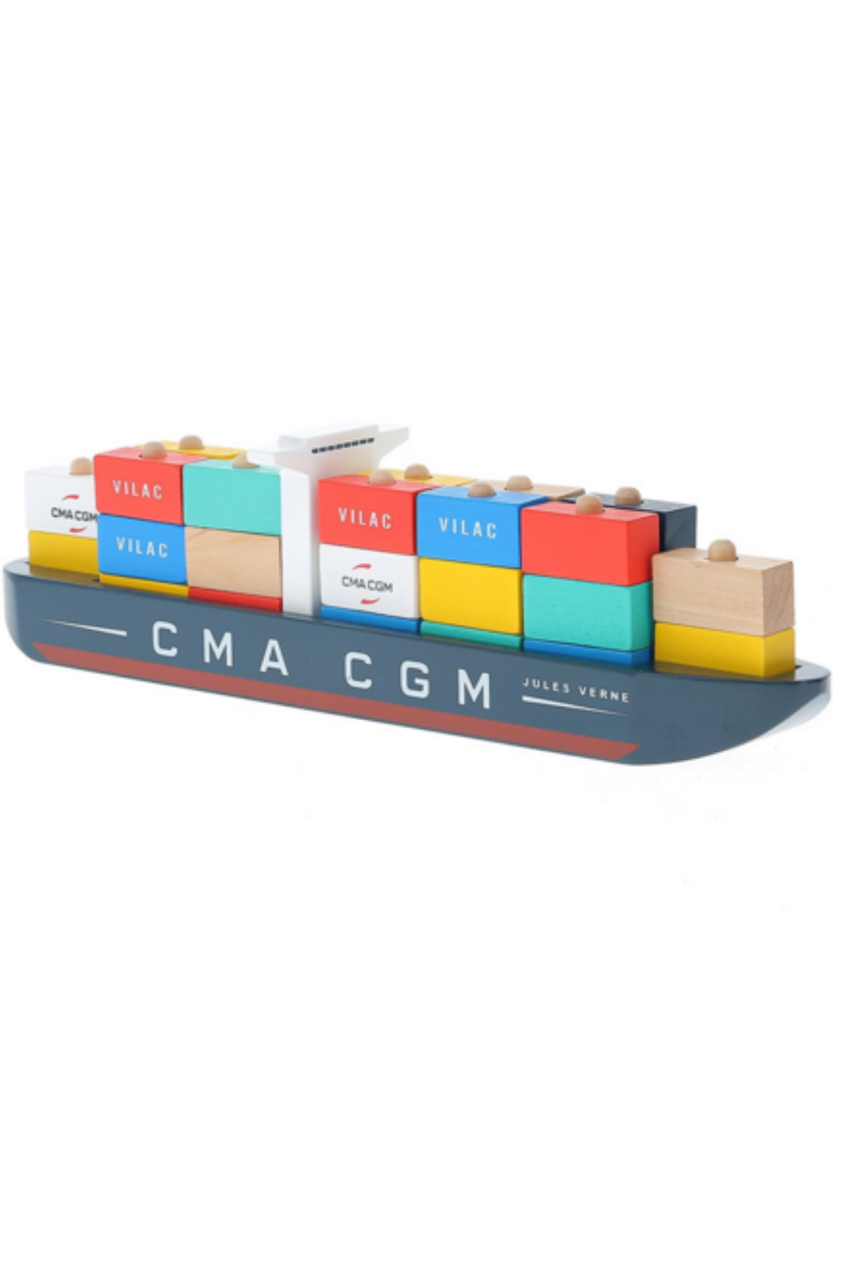 Vilac - Container-ship - Konteyner Gemisi Çok Renkli