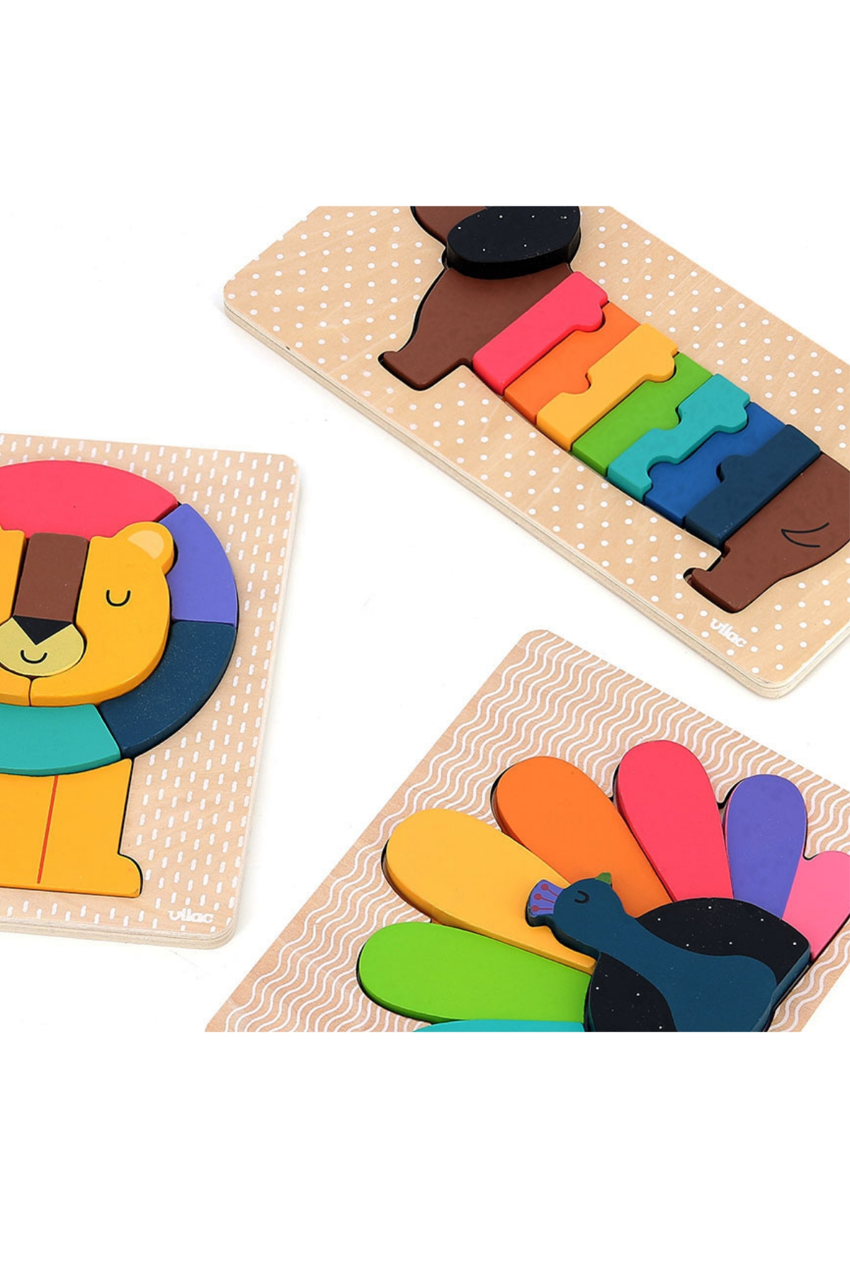 Vilac - Dog wooden puzzle - Ahşap Köpek Puzzle - Andy Westface Çok Renkli