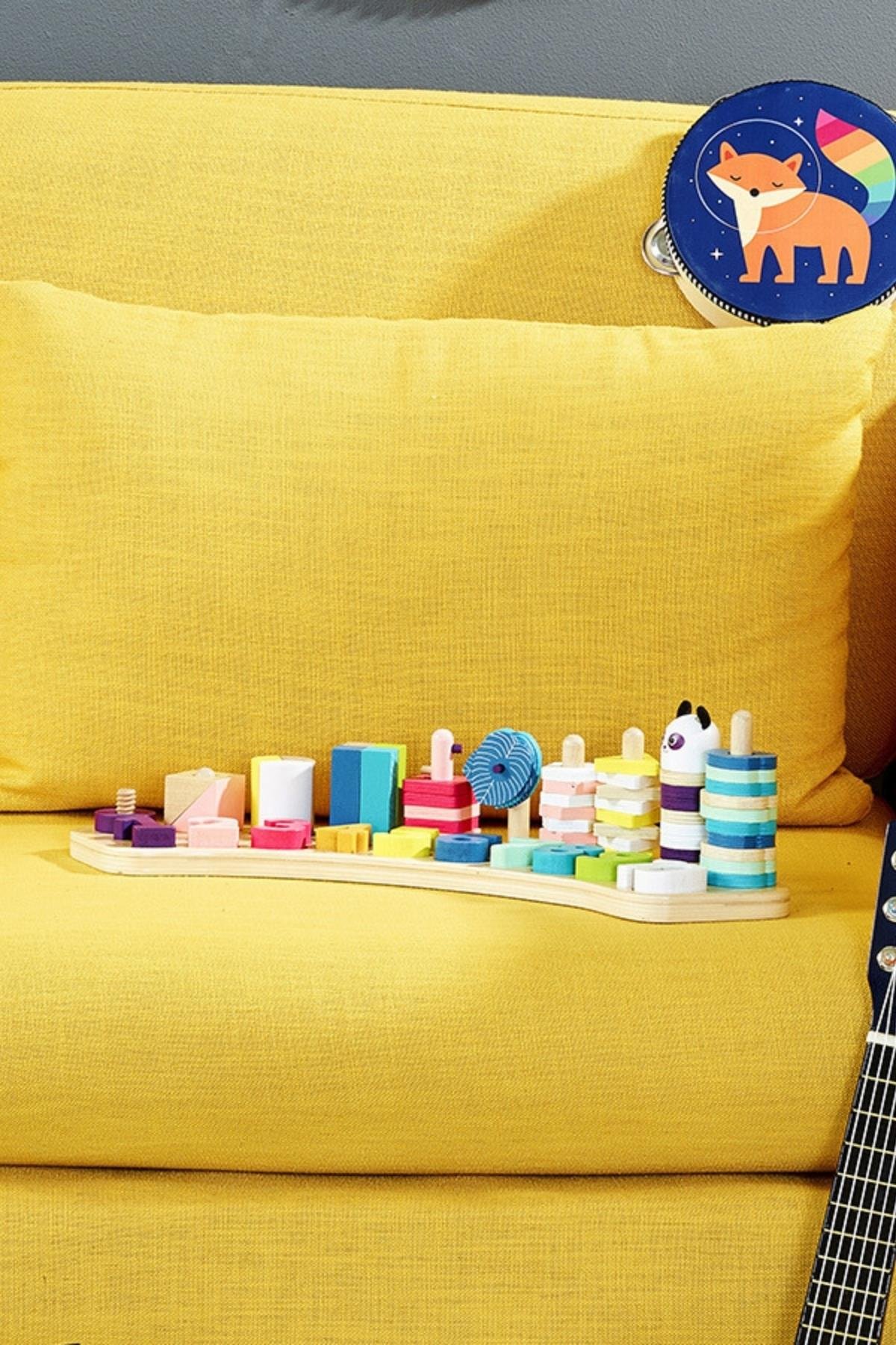 Vilac - Early learning toy 1,2,3… - Ahşaptan Öğrenme Oyunu 1,2,3,… Çok Renkli