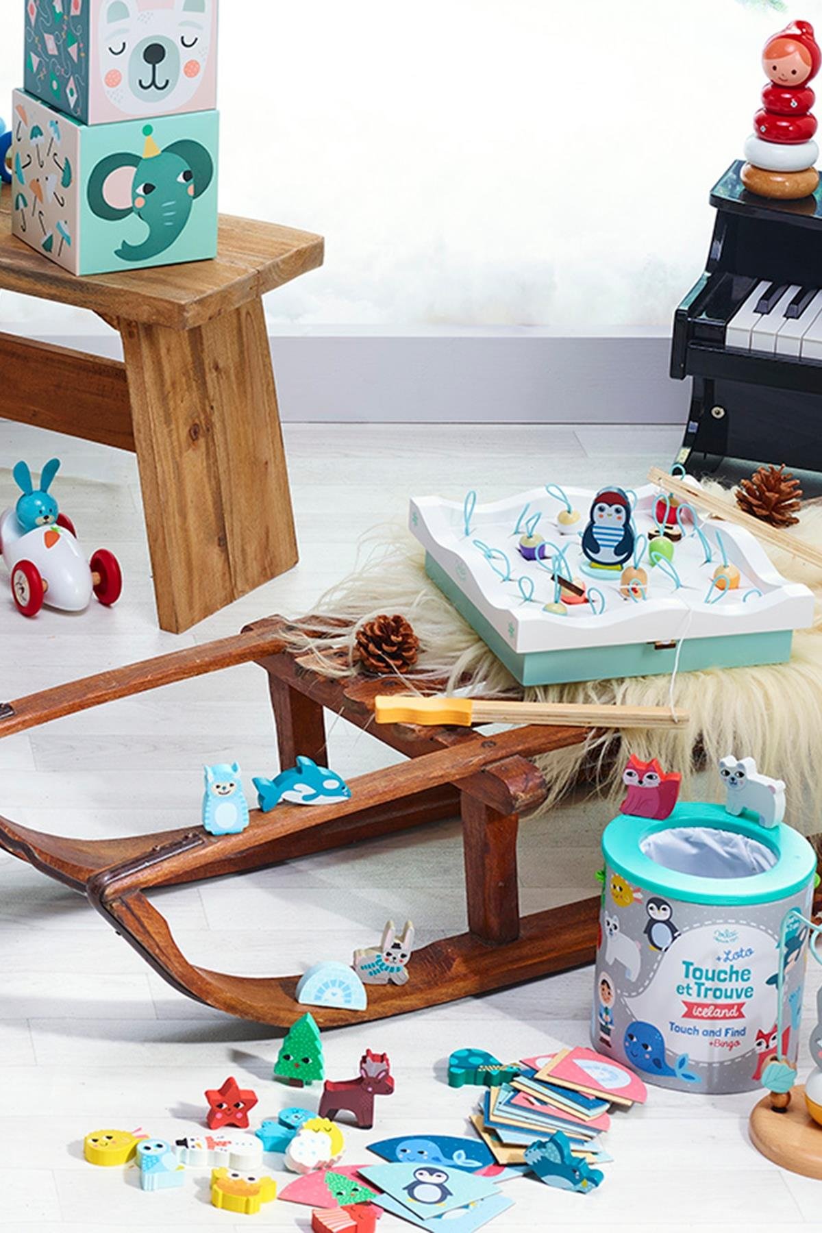 Vilac - Feel and Find Game Farm - Hisset ve Bul Çiftlik Oyunu Çok Renkli