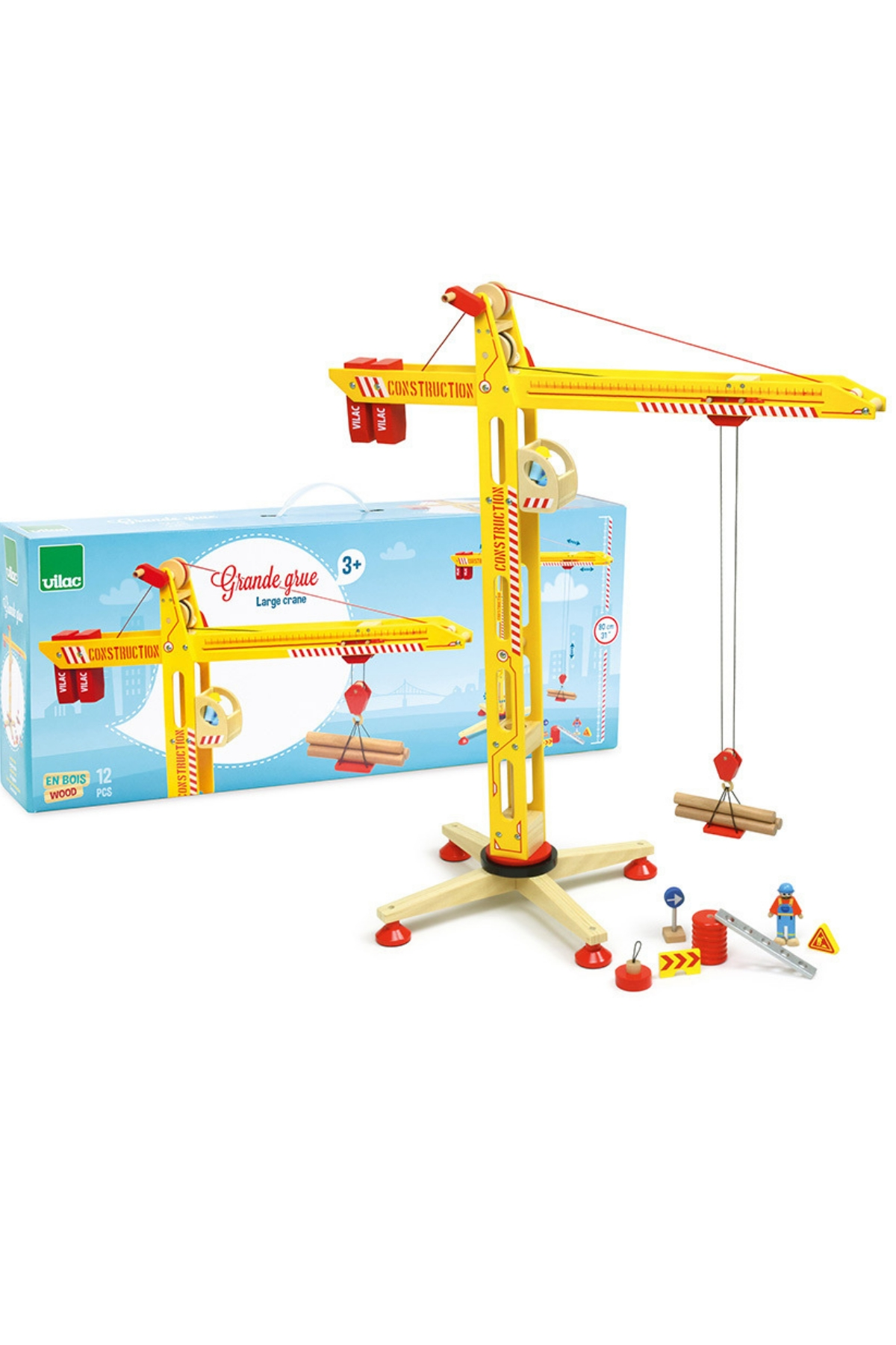 Vilac - Large Crane - Büyük Vinç Çok Renkli
