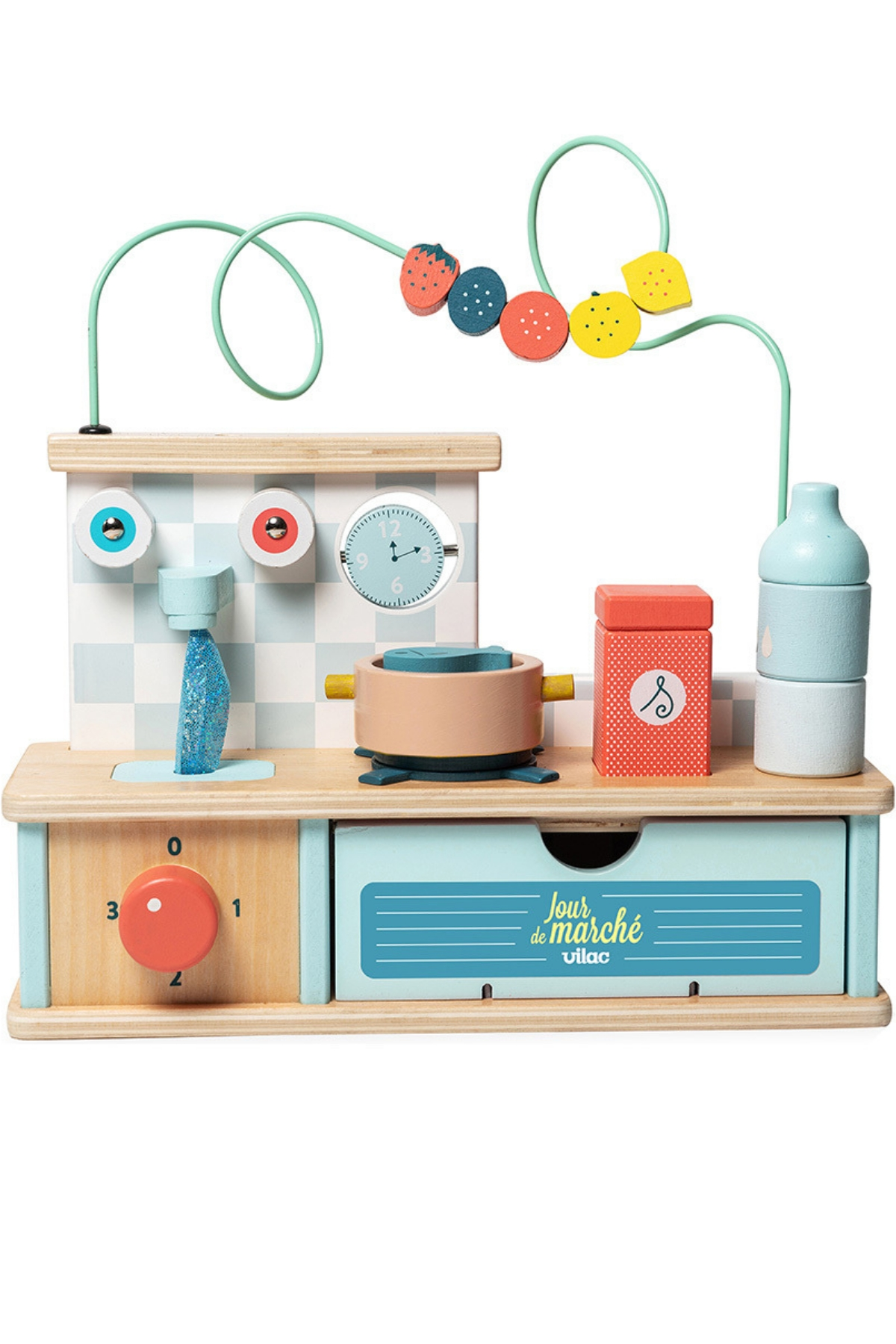 Vilac - Multi-activity Early-learning Kitchen - Aktiviteli Erken Öğrenme Mutfağı Çok Renkli