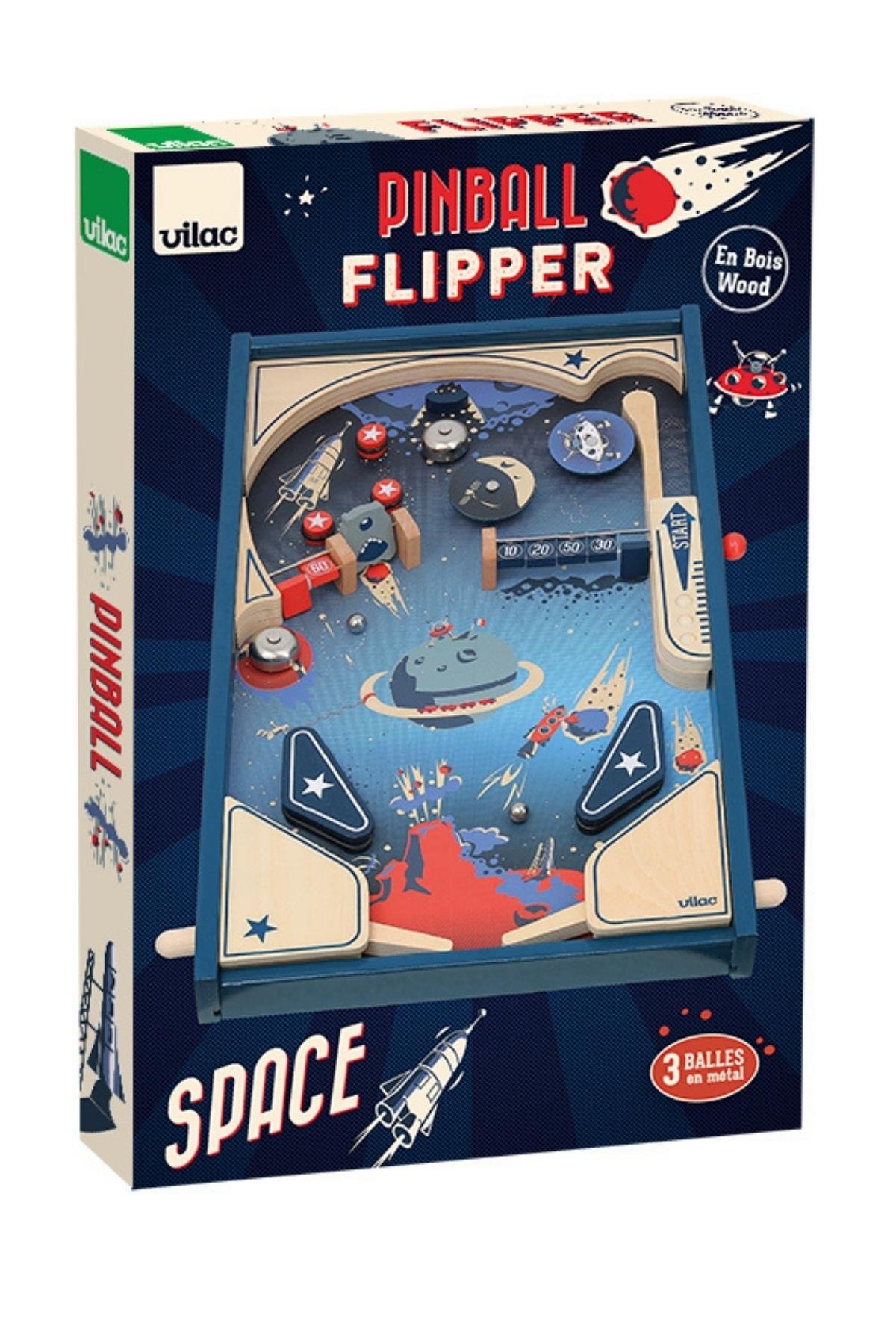 Vilac - Space - Pinball - Uzay Pinball Çok Renkli