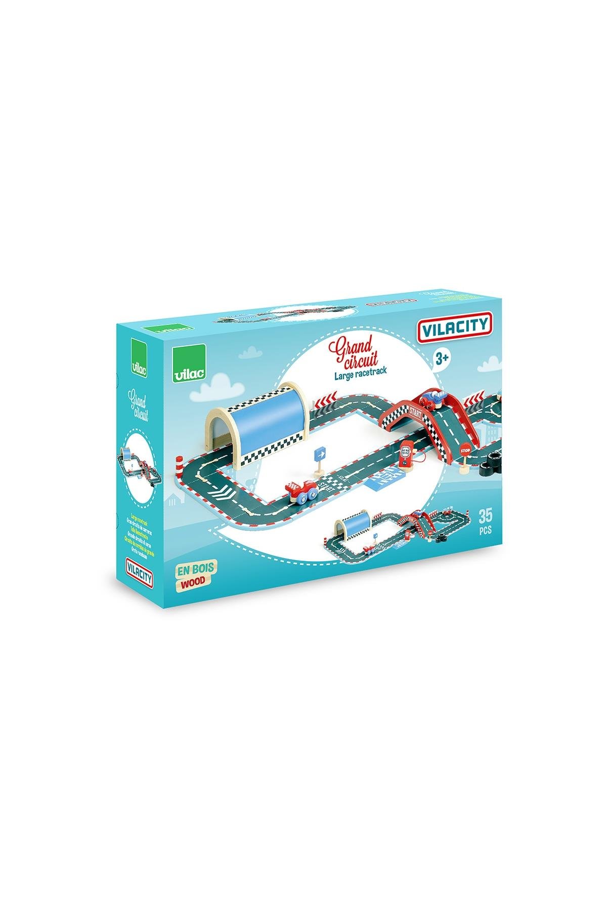 Vilac - Vilacity Big Race - Büyük Yarış Seti Çok Renkli