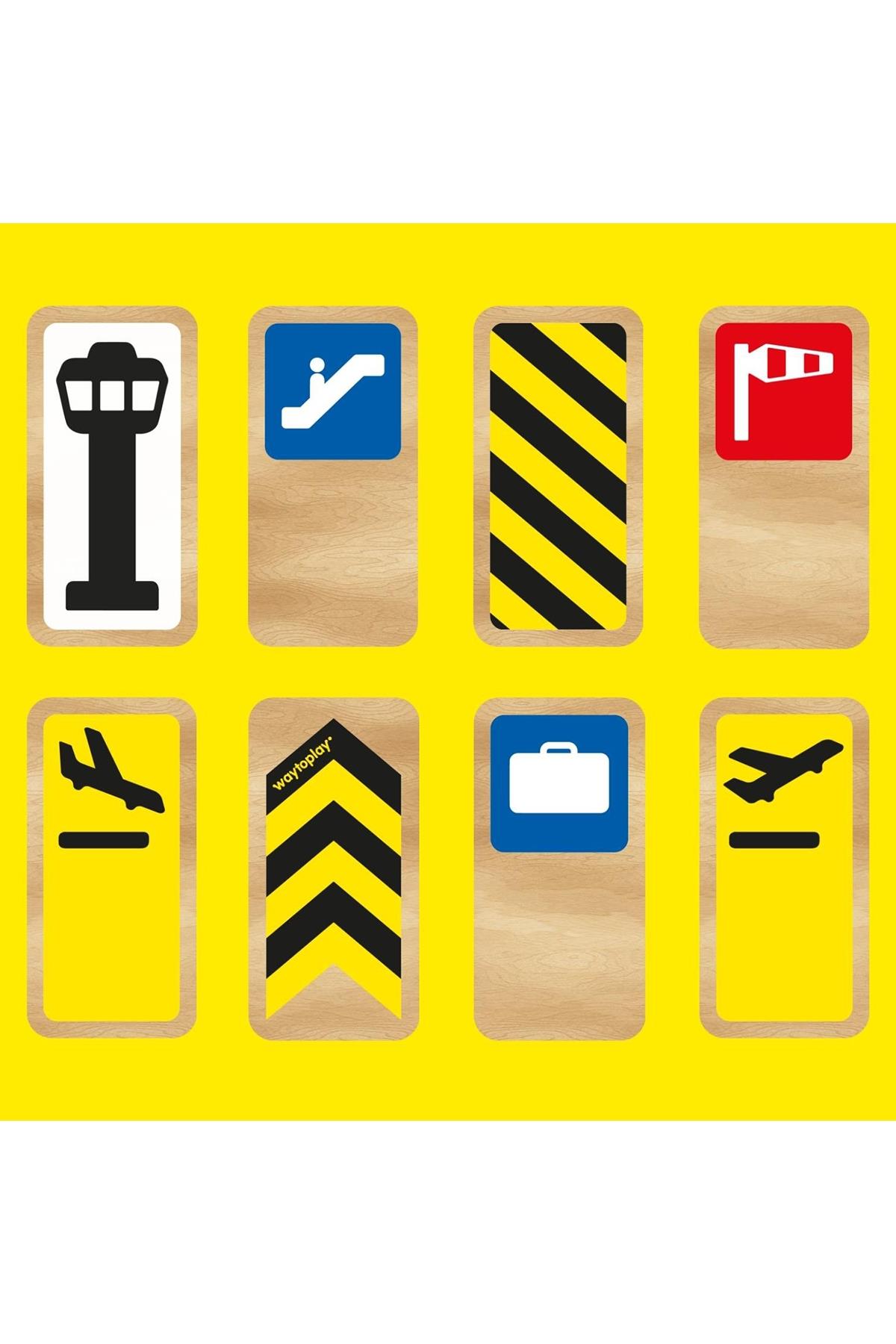 Waytoplay - Roadblocks Set Airport Signs Çok Renkli