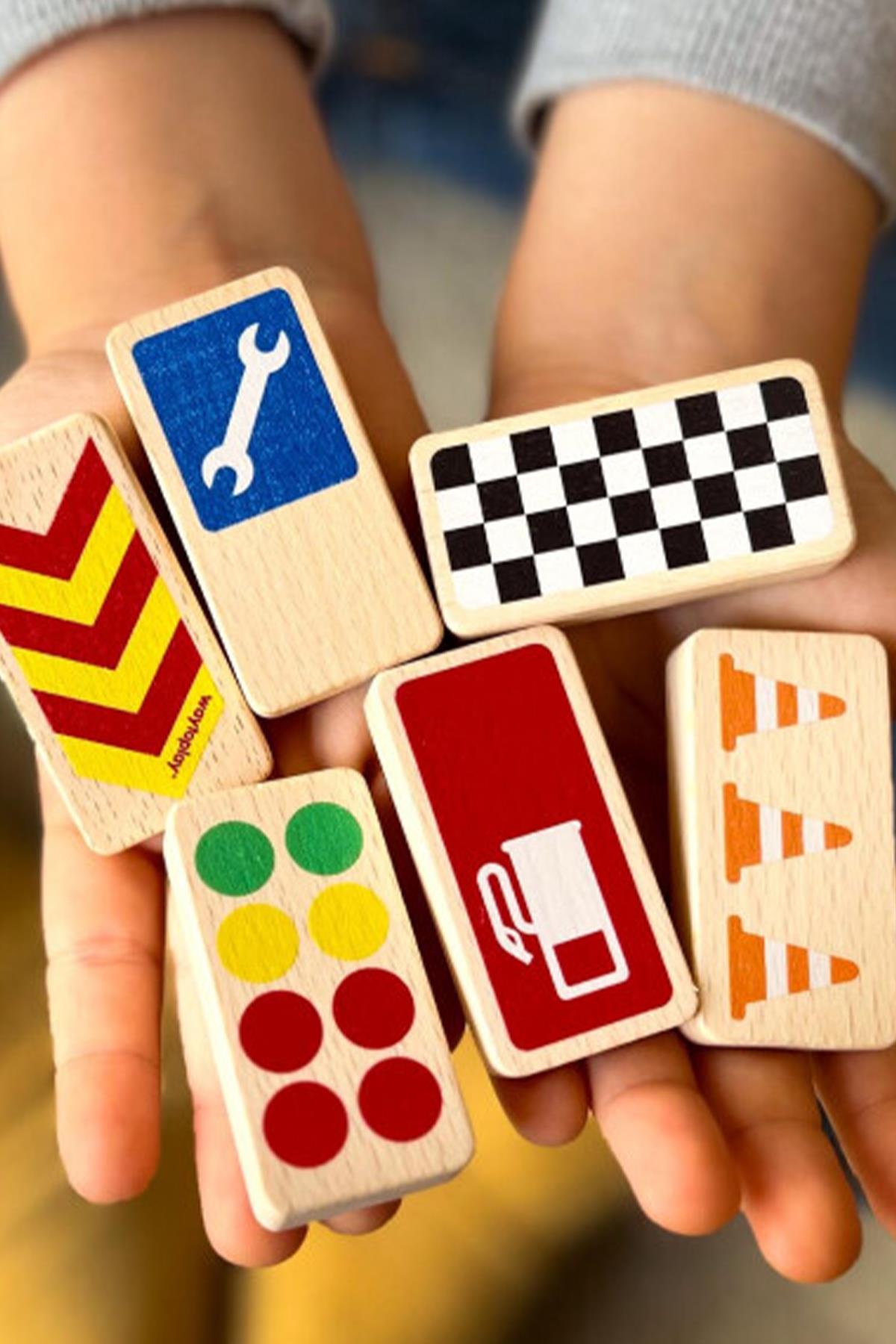 Waytoplay - Roadblocks Set Race Signs Çok Renkli