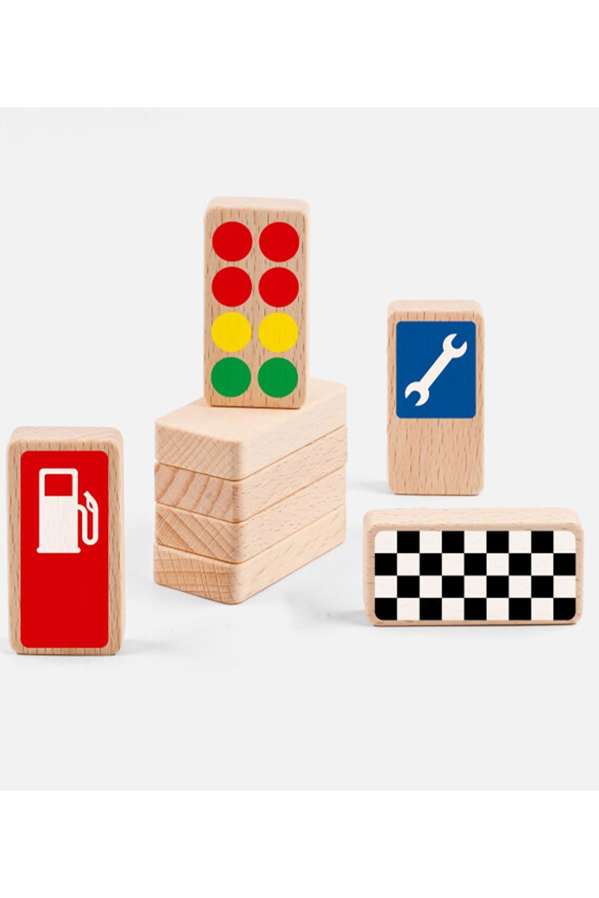 Waytoplay - Roadblocks Set Race Signs Çok Renkli
