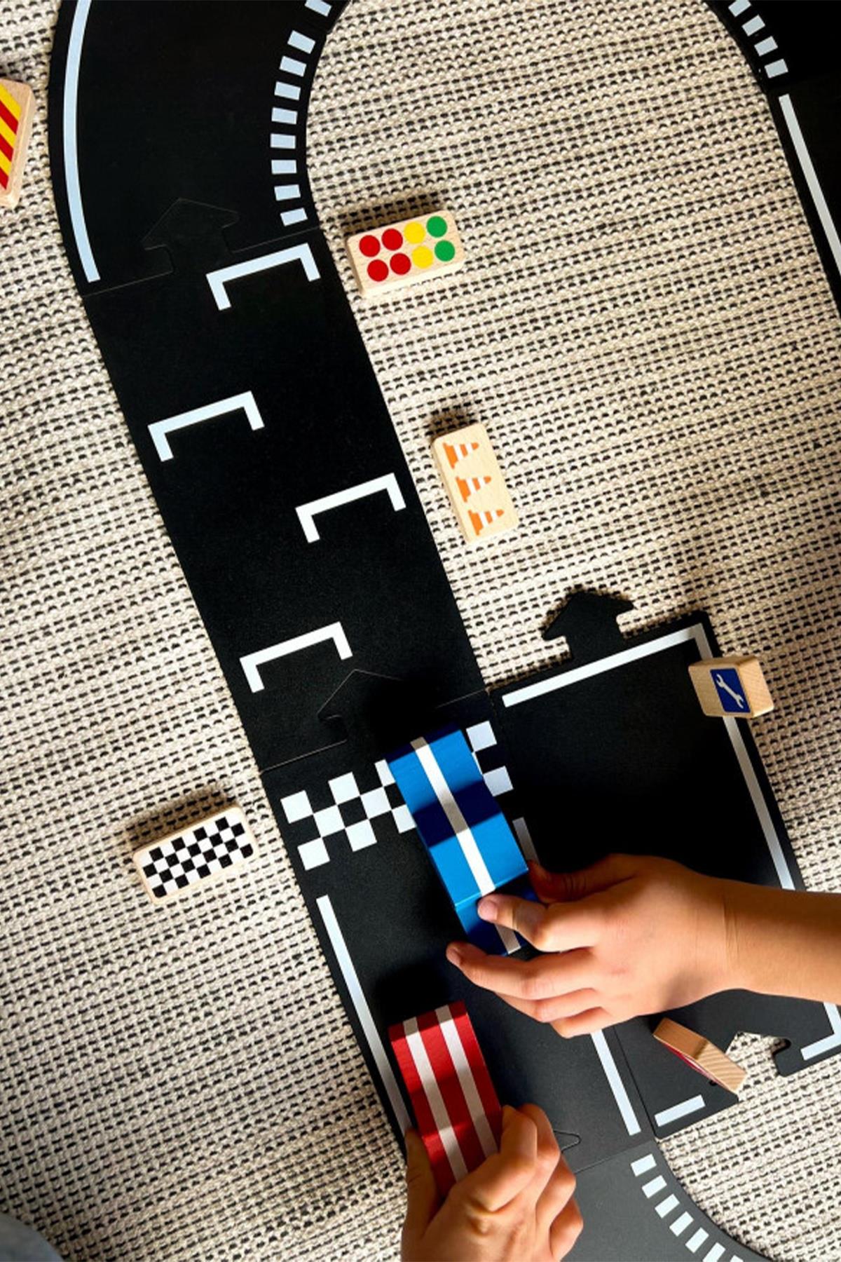 Waytoplay - Roadblocks Set Race Signs Çok Renkli
