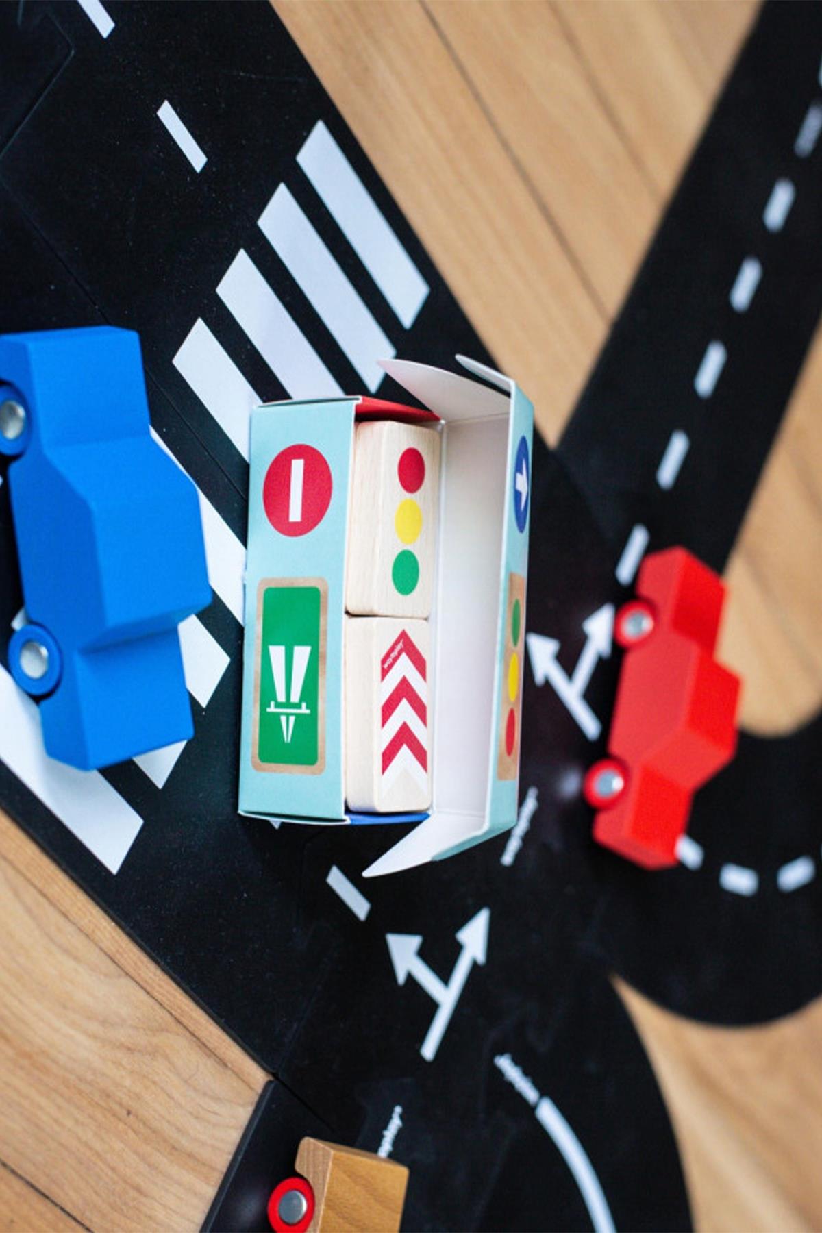 Waytoplay - Roadblocks Set Traffic Signs Çok Renkli