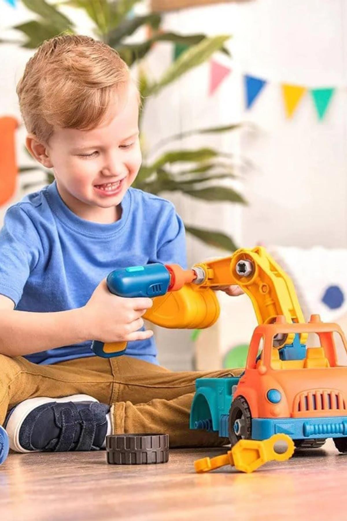 Wonder Wheels Tak Çıkar Vinç Çok Renkli