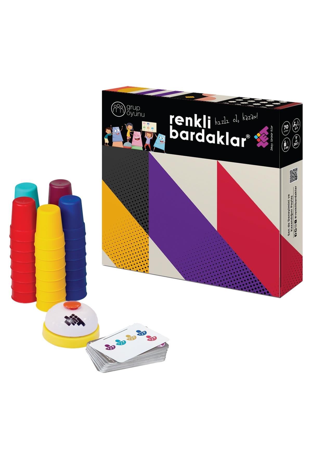 Zetzeka / RENKLİ BARDAKLAR 5 KİŞİLİK Çok Renkli