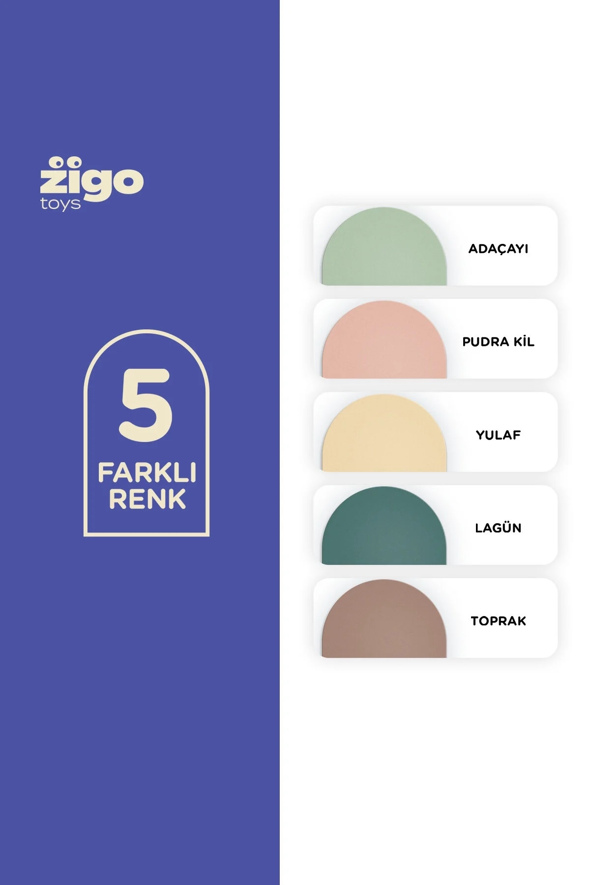 Zigo Toys / Manyetik Duvar Panosu -Pudra Kil Pembe