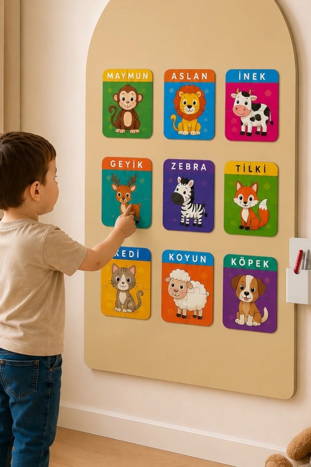 Zigo Toys / Manyetik Puzzle Seti - Hayvanlar Çok Renkli