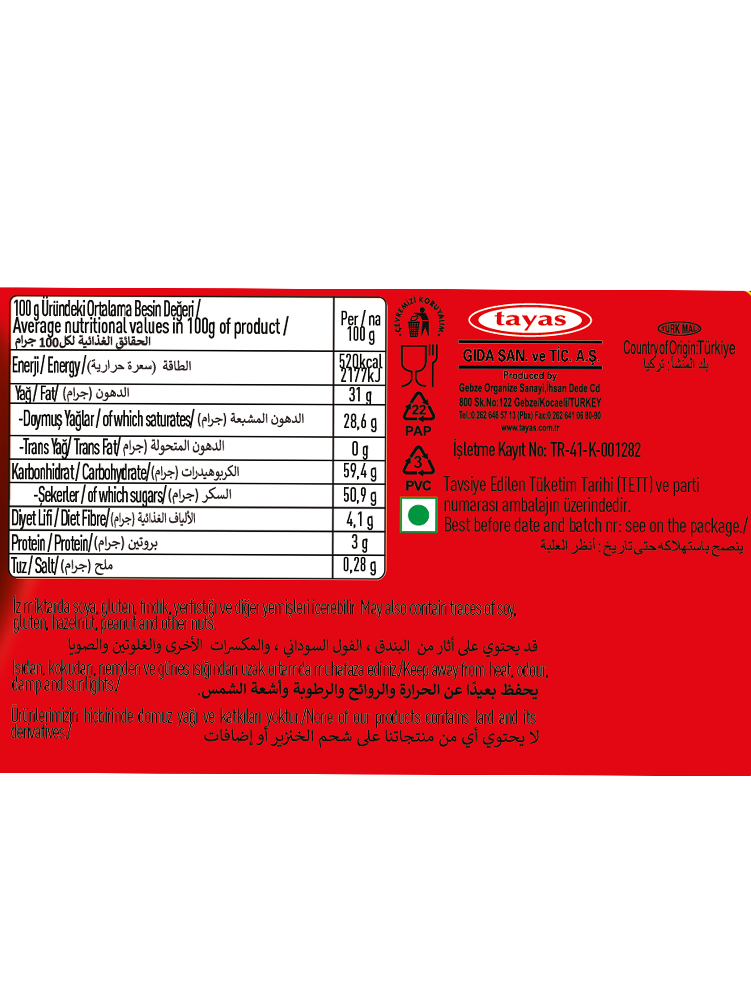 Corazon Kalpli Fındık Aroma Kremalı Çikolata 1 Kg Kutulu