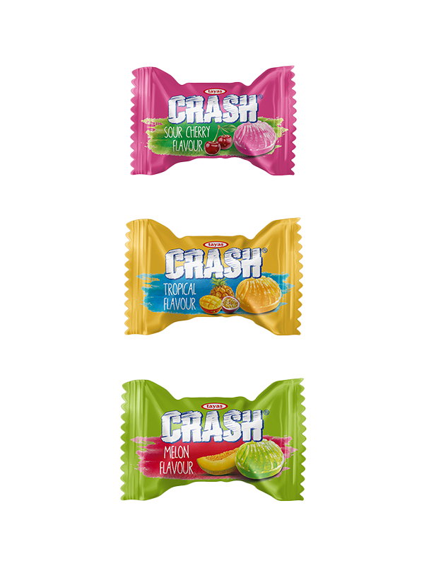 Crash Mix Sütlü Krema Sert Dolgulu Karışık Şeker 1 Kg Poşet