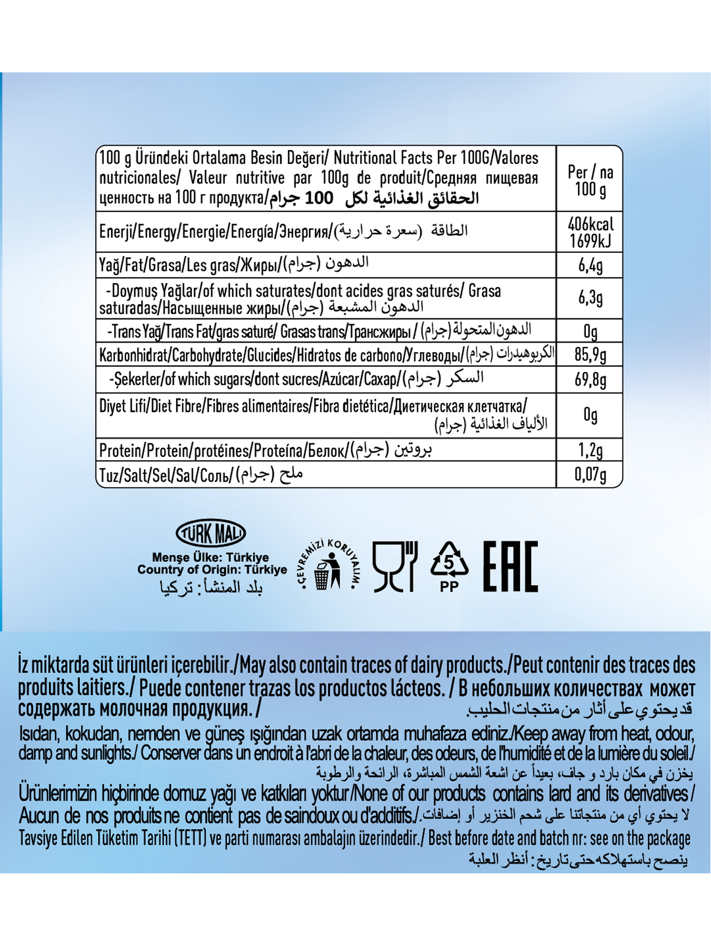 Damla Karışık Meyveli Yumuşak Şeker 500 G x2