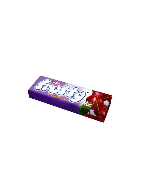 Frutty Midi Vişneli Yumuşak Şeker 20 Gr X 24 Adet Kutulu
