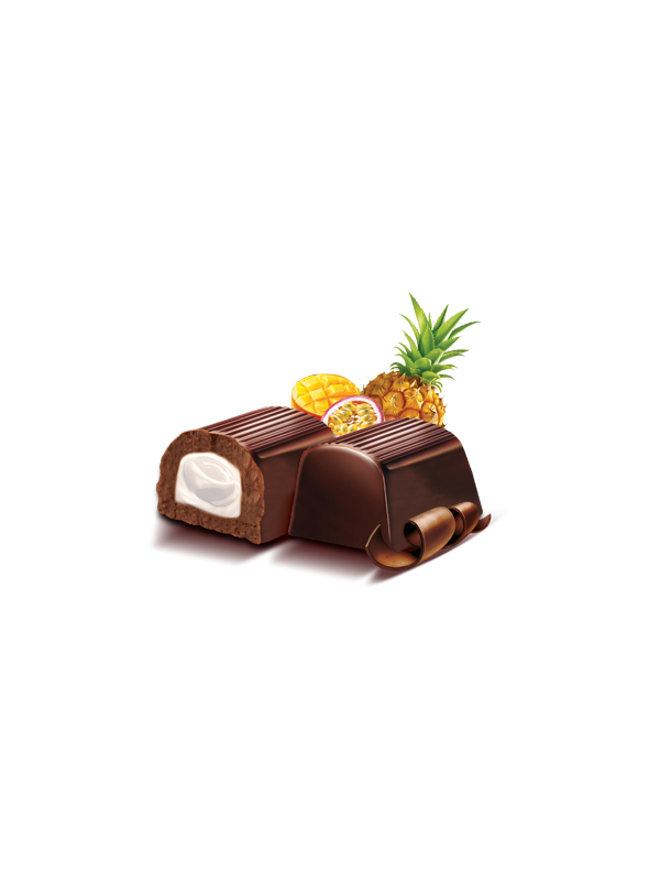 Gift Tropical Meyve Aromalı Krema Dolgulu Sütlü Kokolin Çikolata 180 Gr