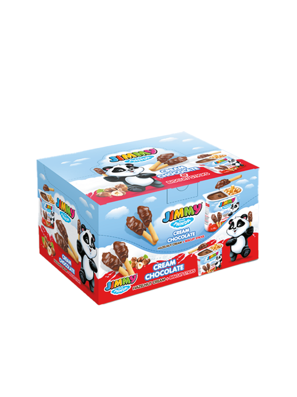 Jimmy Grissini Çubuklu Kakaolu Fındık Kremalı Çikolata 52 Gr X 24