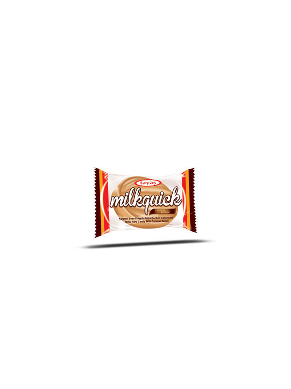 Milkquick Karamel Sosu Dolgulu Sütlü Bonbon Sert Şeker 1 Kg Poşet