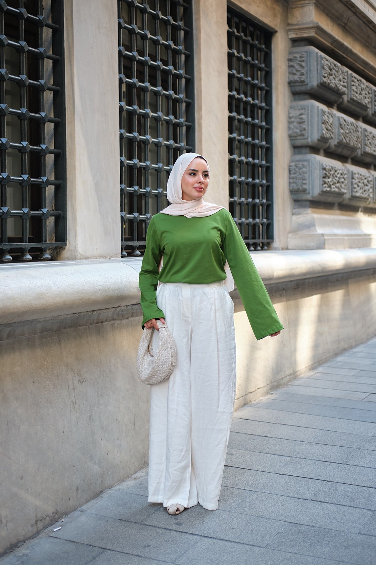 Bisiklet Yaka Body Yeşil