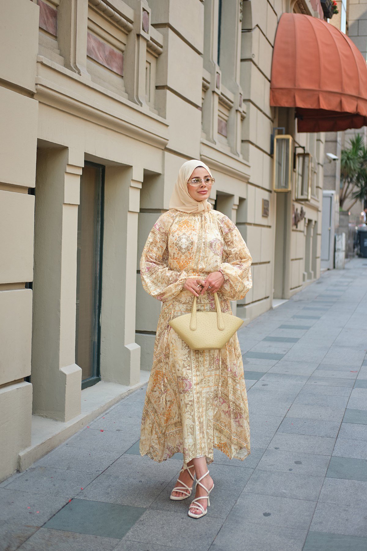 Etnik Desenli Takım Sarı