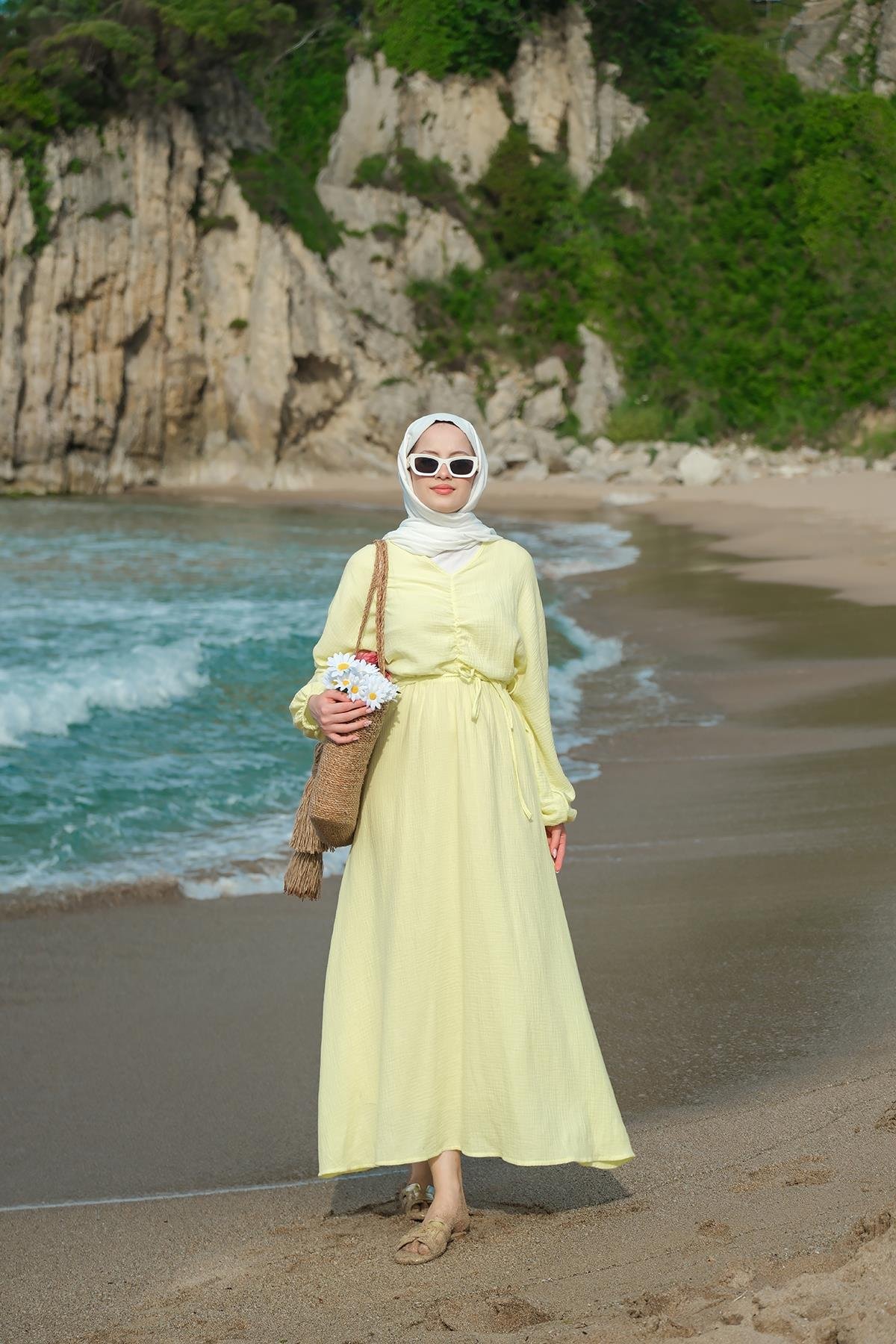 Olivia Elbise Sarı