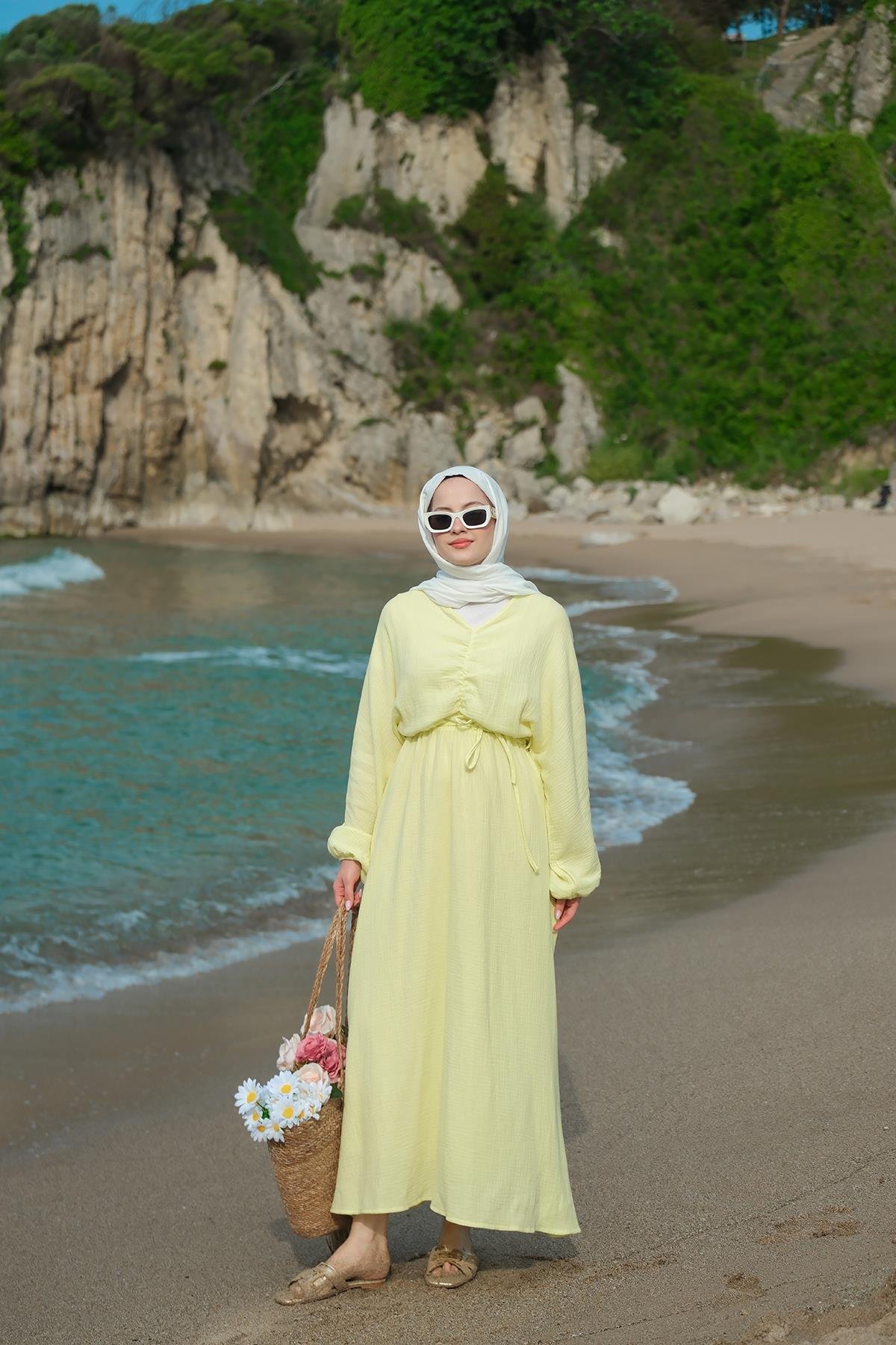 Olivia Elbise Sarı